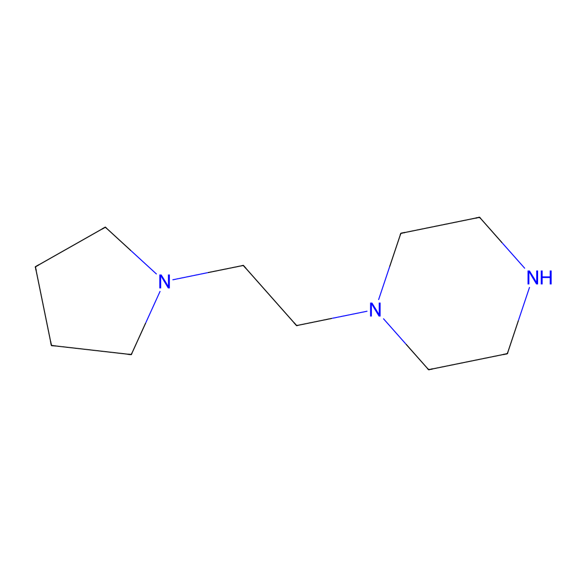 1-[2-(Pyrrolidin-1-yl)ethyl]piperazine molecular structure, CAS 22763-69-5