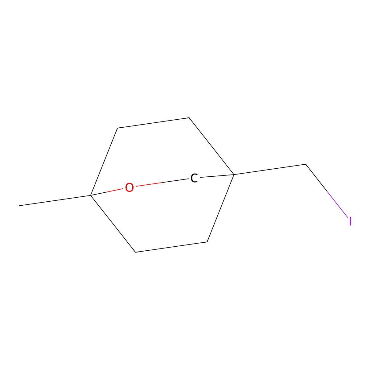 4-(Iodomethyl)-1-methyl-2-oxabicyclo[2.2.2]octane molecular structure, CAS 2276307-57-2