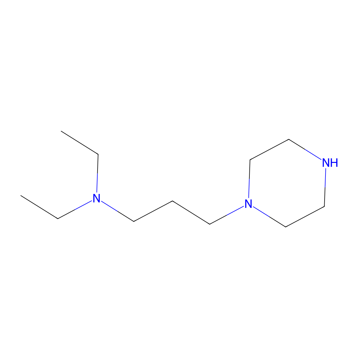 1-(3-Diethylaminopropyl)Piperazine molecular structure, CAS 22764-55-2