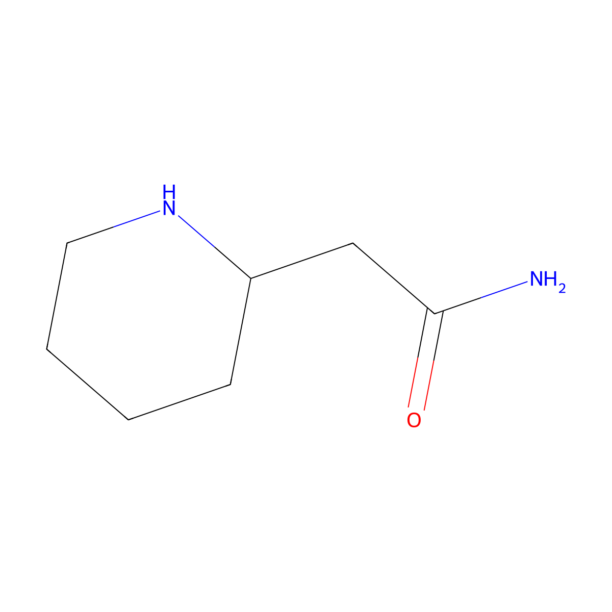 (R)-2-(Piperidin-2-YL)acetamide molecular structure, CAS 2276544-40-0