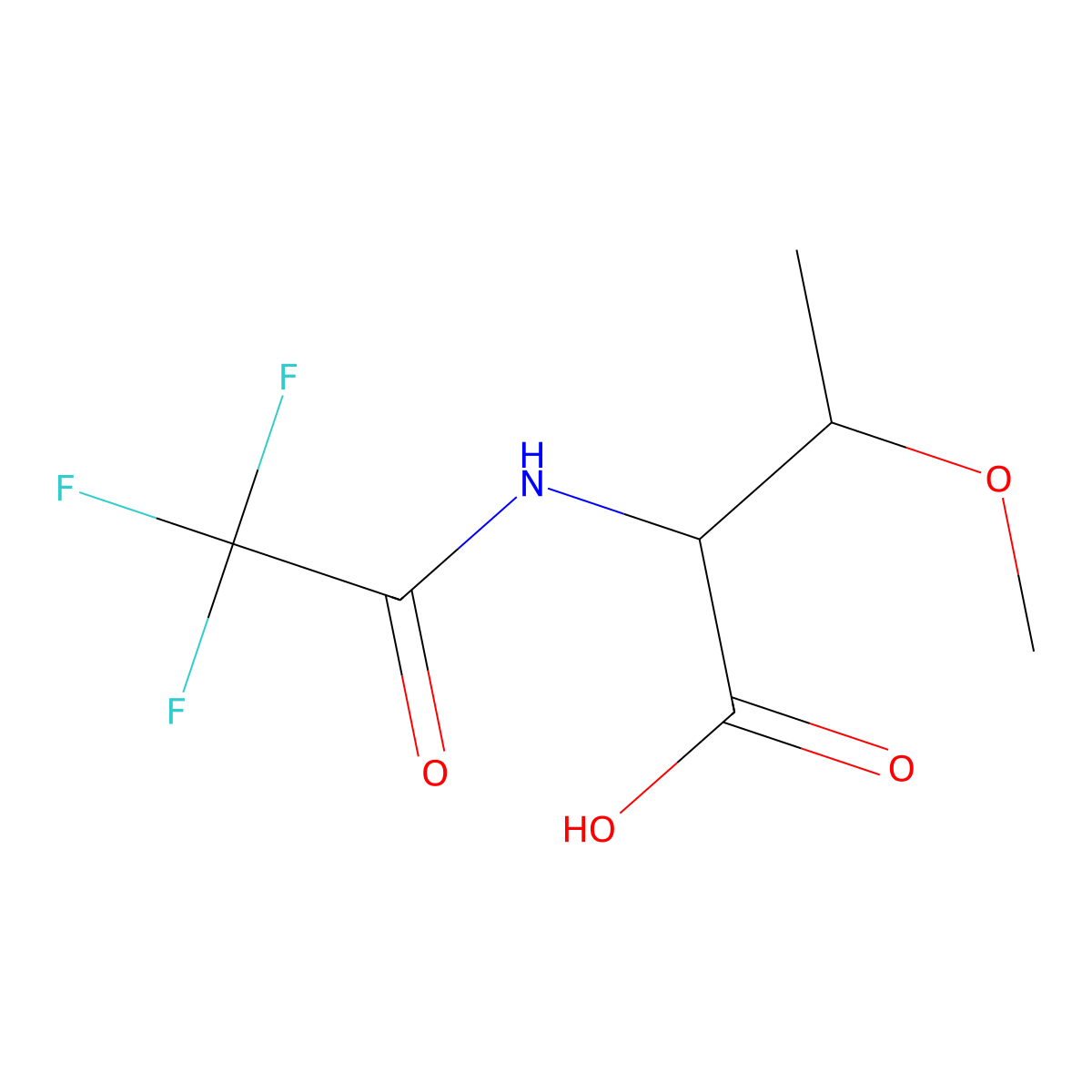 (2S,3R)-3-methoxy-2-(trifluoroacetamido)butanoic acid molecular structure, CAS 2276572-67-7