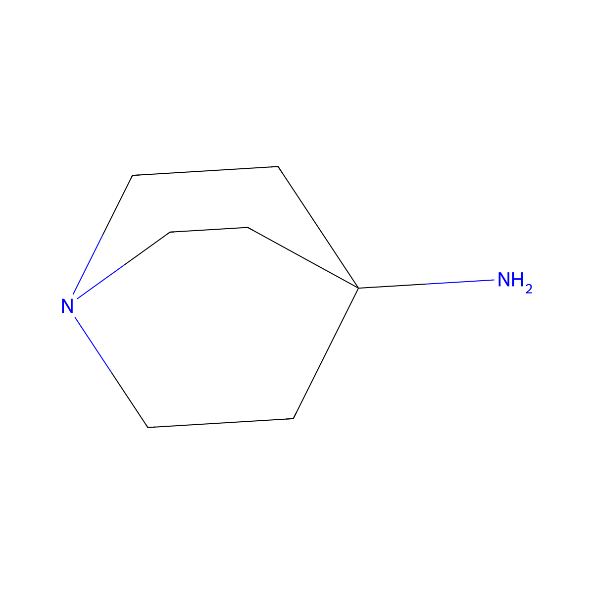 1-Azabicyclo[2.2.2]octan-4-amine molecular structure, CAS 22766-61-6