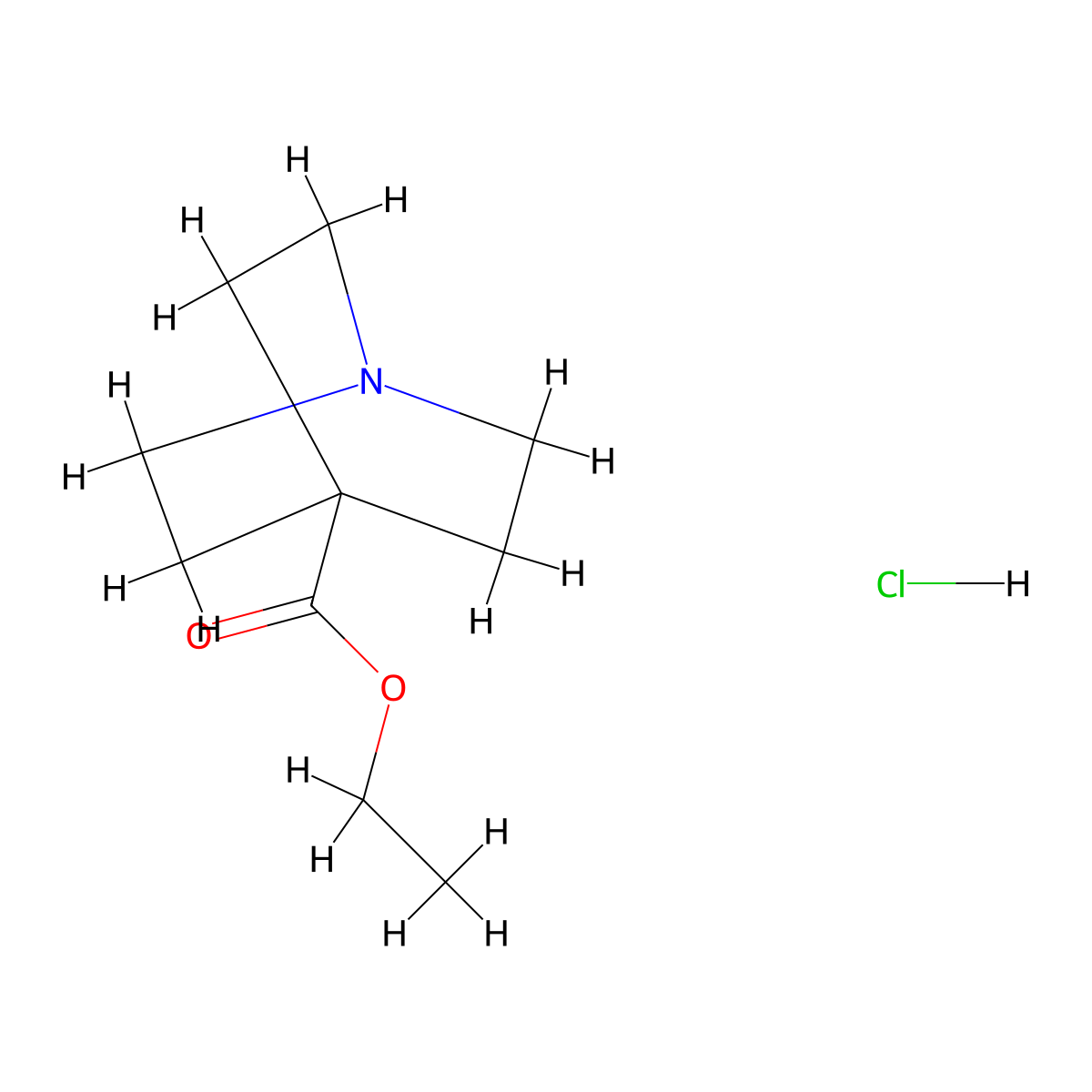 Ethyl quinuclidine-4-carboxylate hydrochloride molecular structure, CAS 22766-67-2