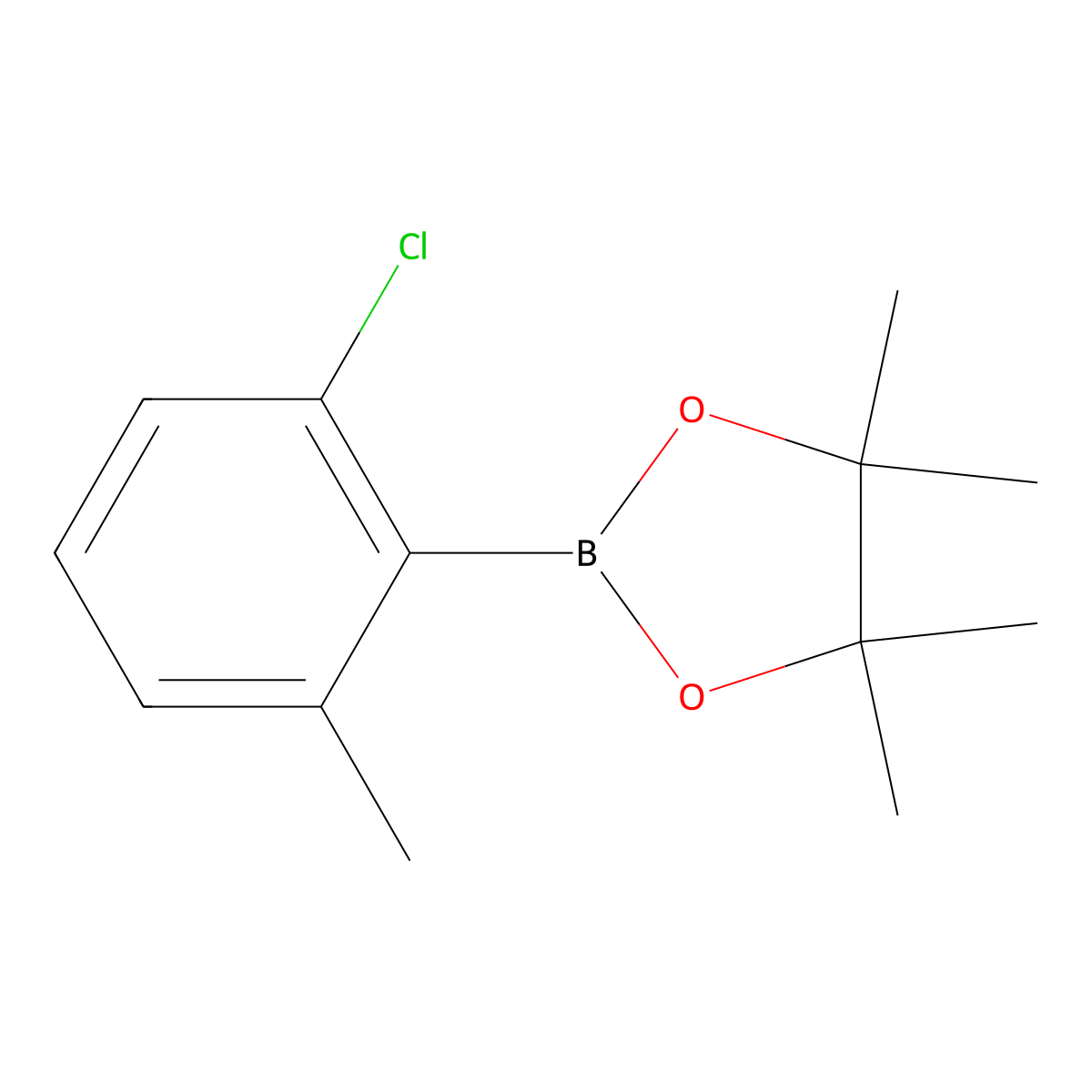 2-(2-Chloro-6-methylphenyl)-4,4,5,5-tetramethyl-1,3,2-dioxaborolane molecular structure, CAS 2276722-27-9