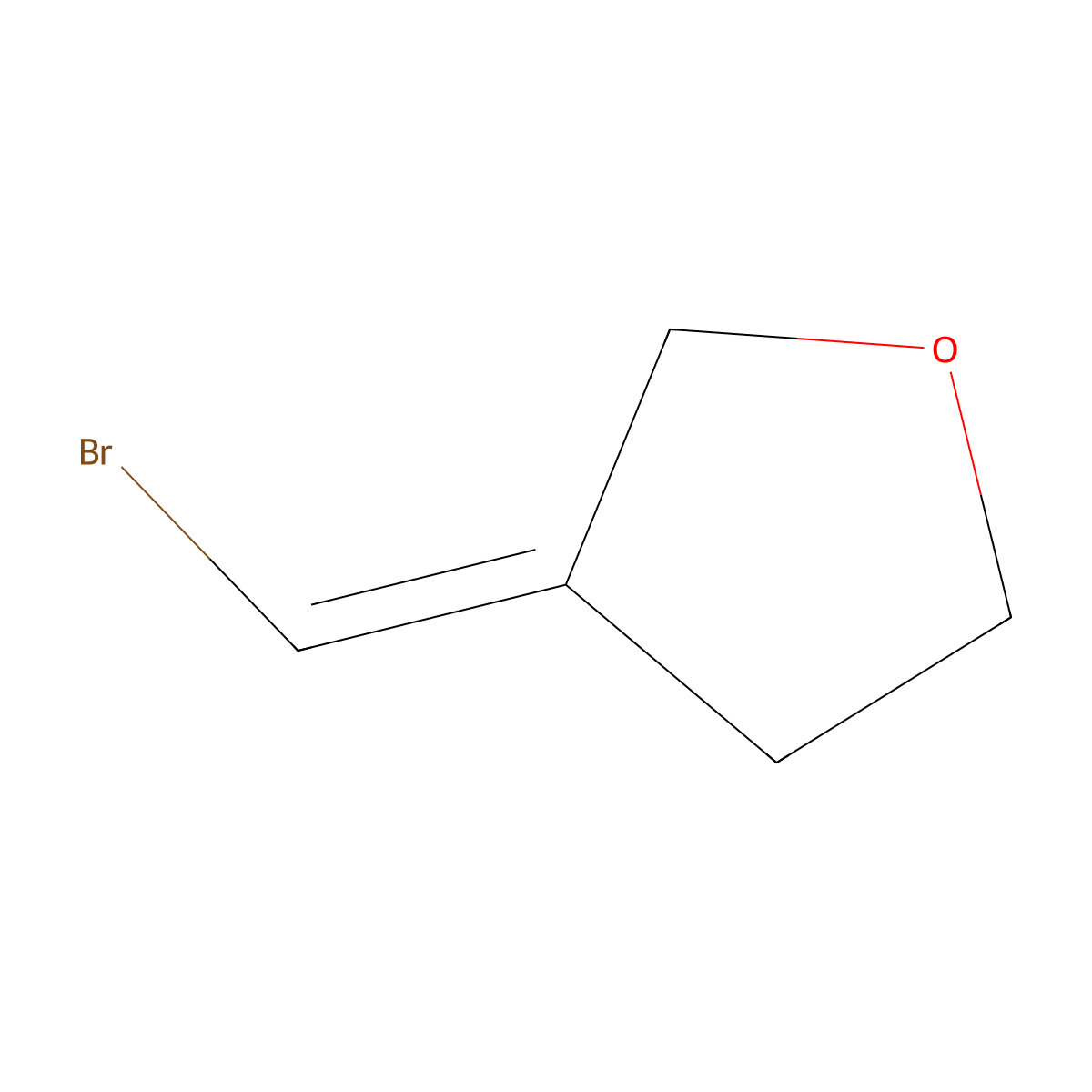 (3Z)-3-(bromomethylidene)oxolane molecular structure, CAS 2276741-44-5