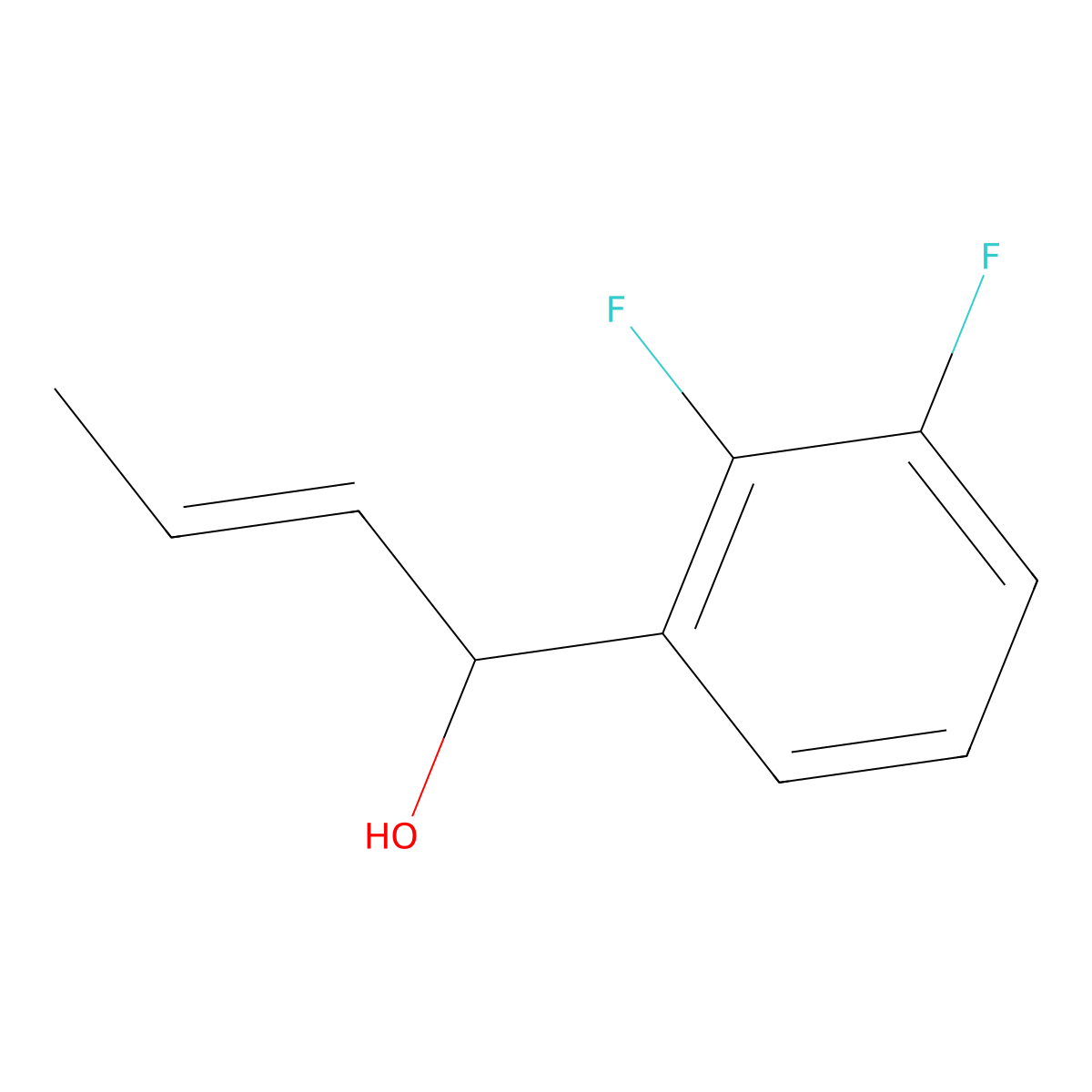 (E)-1-(2,3-Difluorophenyl)but-2-en-1-ol molecular structure, CAS 2276742-61-9
