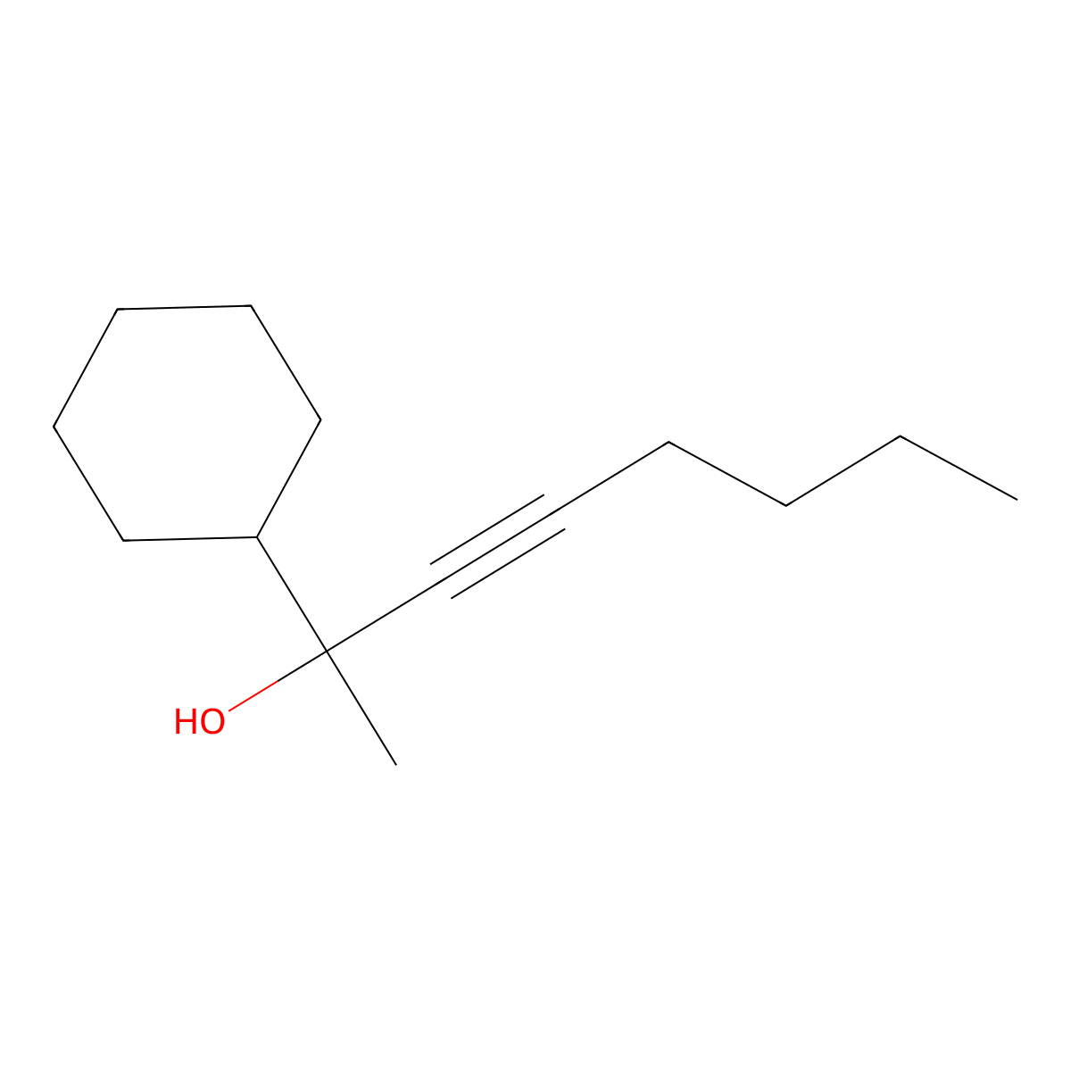 alpha-1-Hexyn-1-YL-alpha-methylcyclohexanemethanol molecular structure, CAS 2276776-59-9