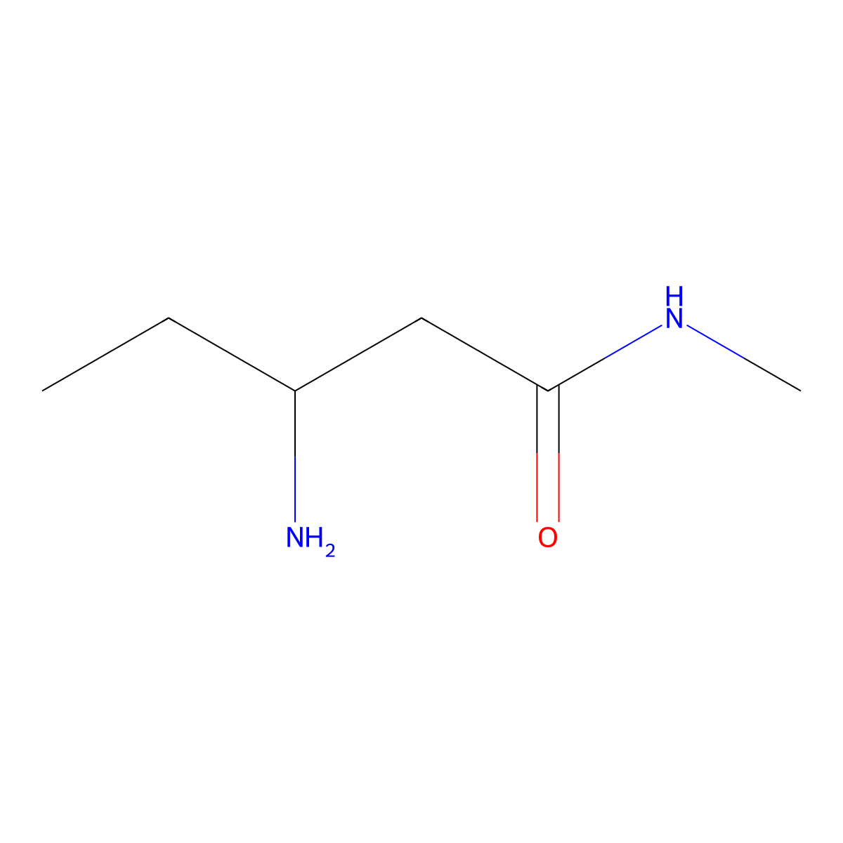 (3S)-3-amino-N-methylpentanamide molecular structure, CAS 2276843-05-9
