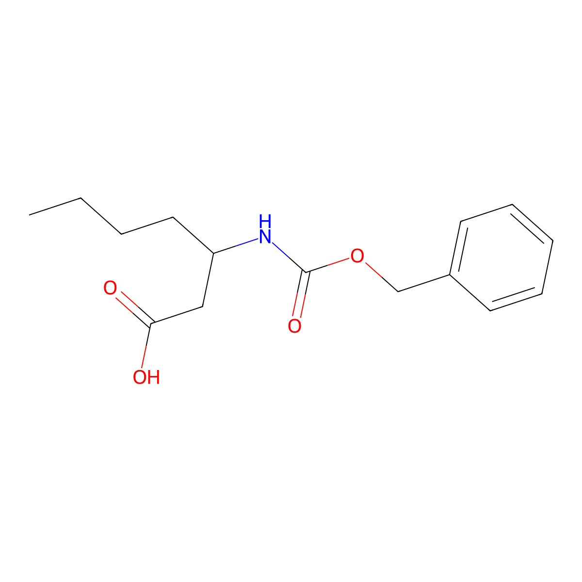 (3R)-3-{[(benzyloxy)carbonyl]amino}heptanoic acid molecular structure, CAS 2276937-48-3