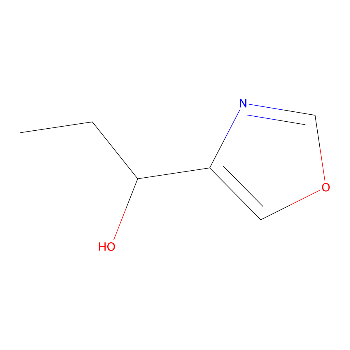 (1S)-1-(1,3-oxazol-4-yl)propan-1-ol molecular structure, CAS 2276976-28-2