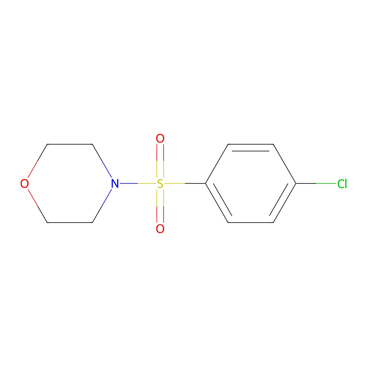 4-(4-Chloro-benzenesulfonyl)-morpholine molecular structure, CAS 22771-99-9