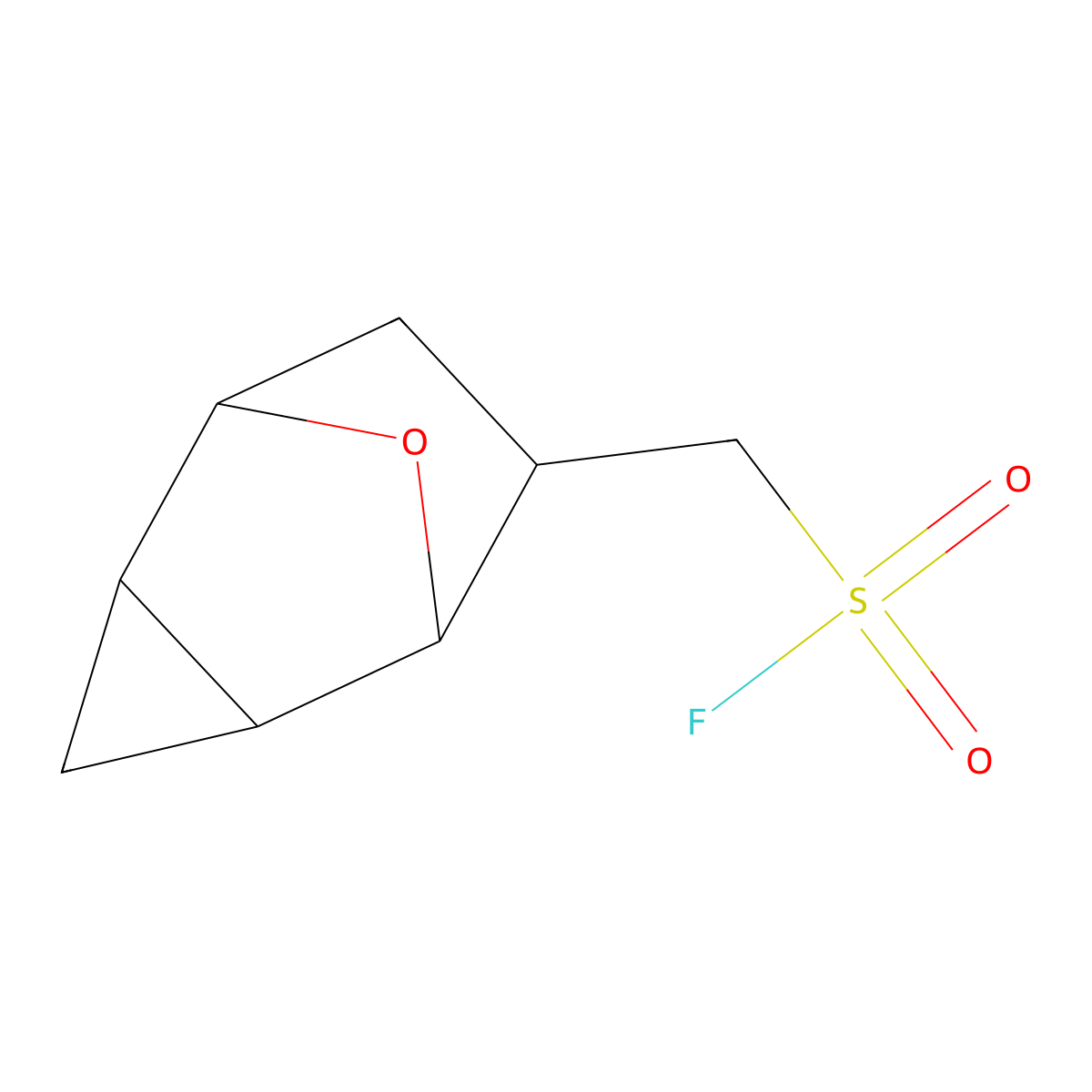 rac-[(1R,2S,4R,5R,6S)-8-oxatricyclo[3.2.1.0,2,4]octan-6-yl]methanesulfonyl fluoride molecular structure, CAS 2277207-94-8