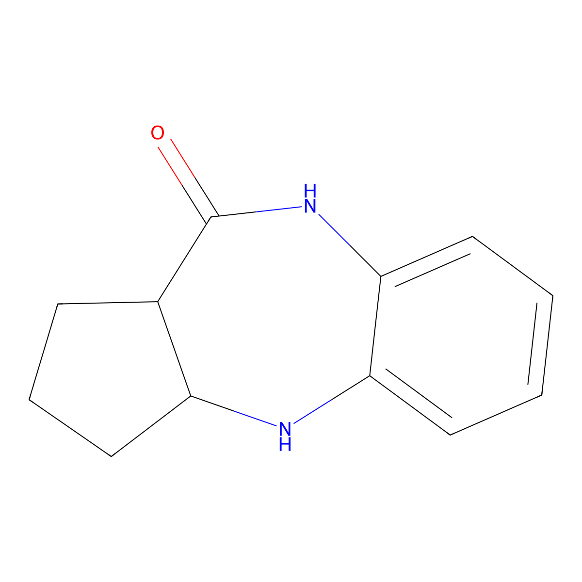 rac-(3R,7S)-2,9-diazatricyclo[8.4.0.0,3,7]tetradeca-1(14),10,12-trien-8-one,cis molecular structure, CAS 2277309-73-4