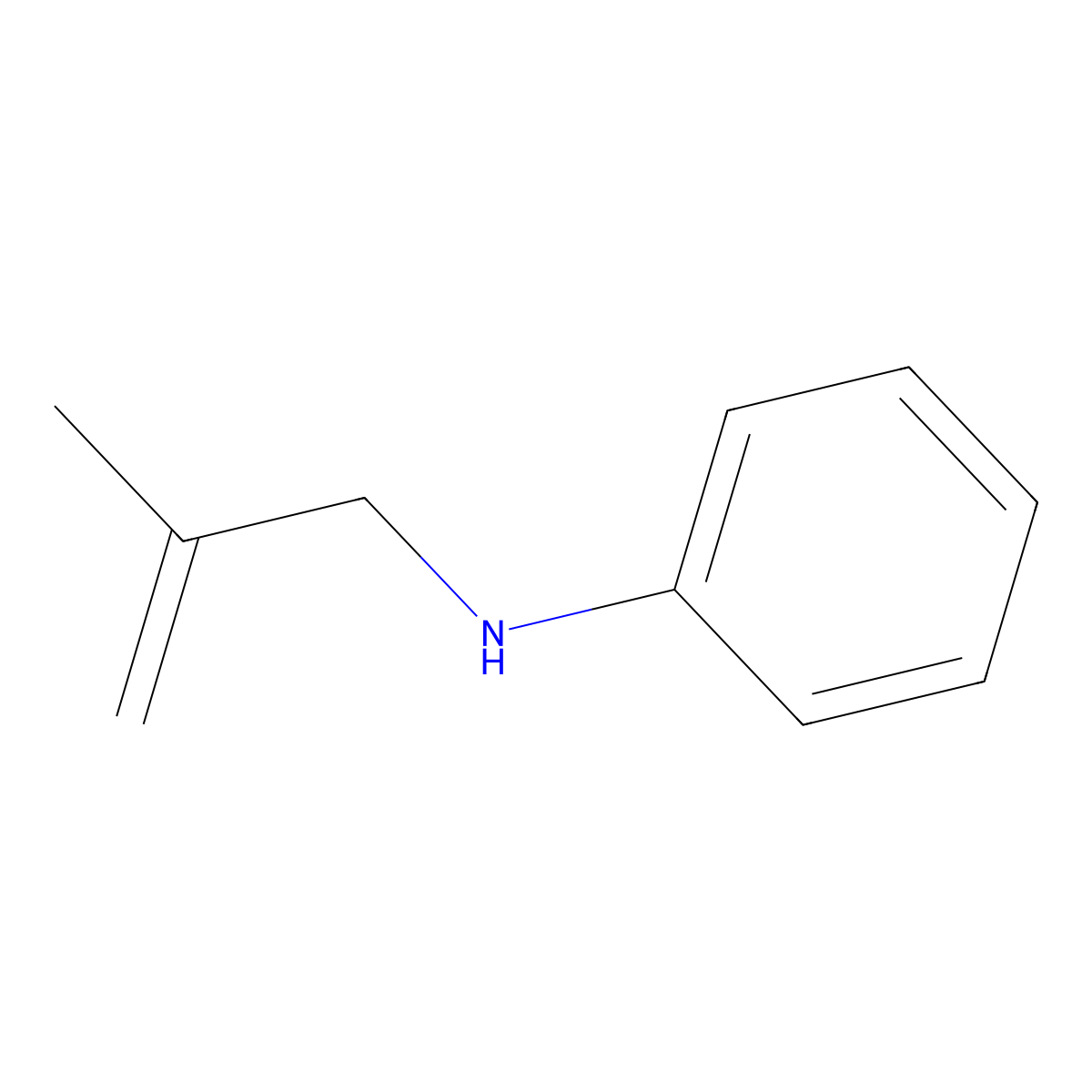 N-Methallylaniline molecular structure, CAS 22774-81-8