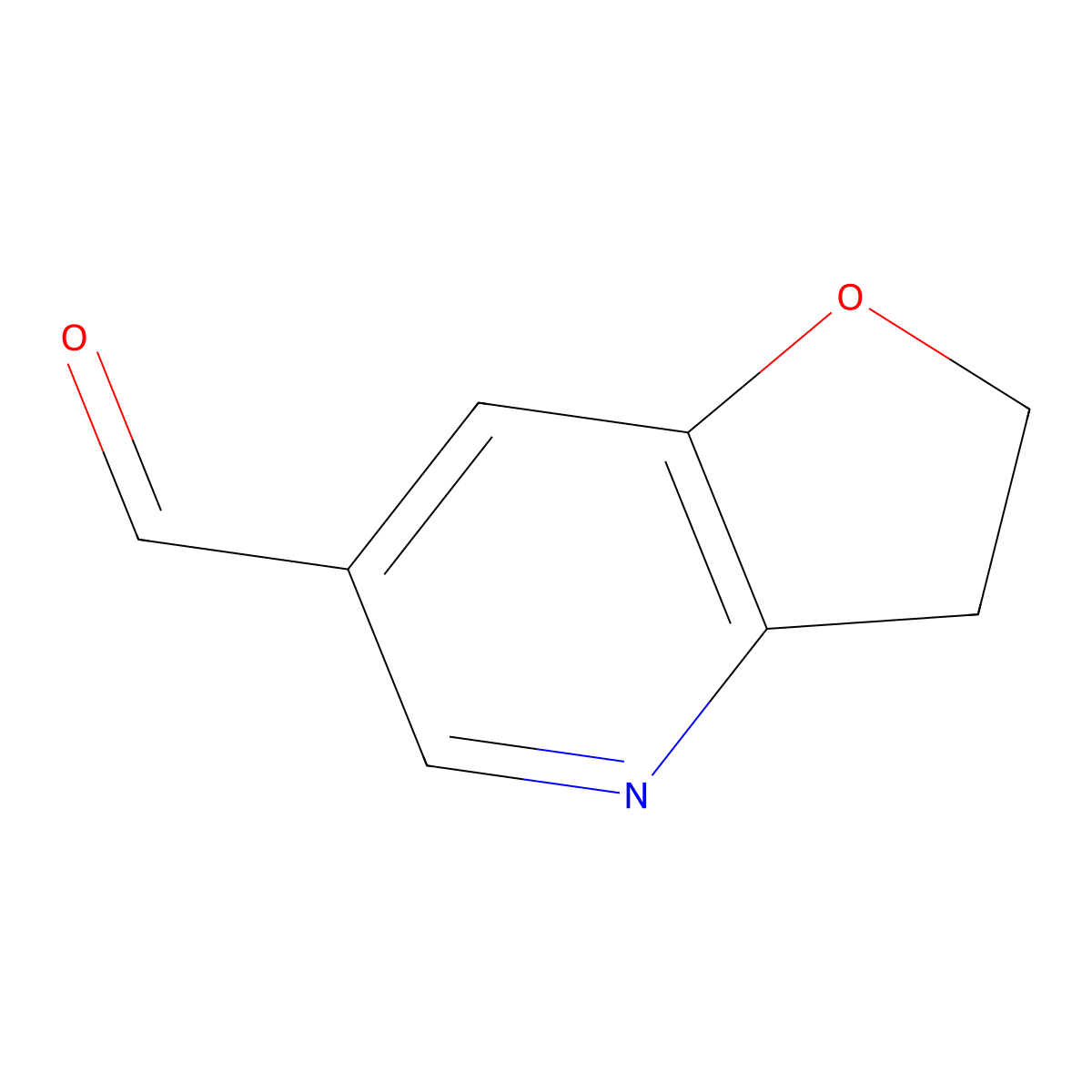 2,3-Dihydrofuro[3,2-b]pyridine-6-carbaldehyde molecular structure, CAS 227752-45-6