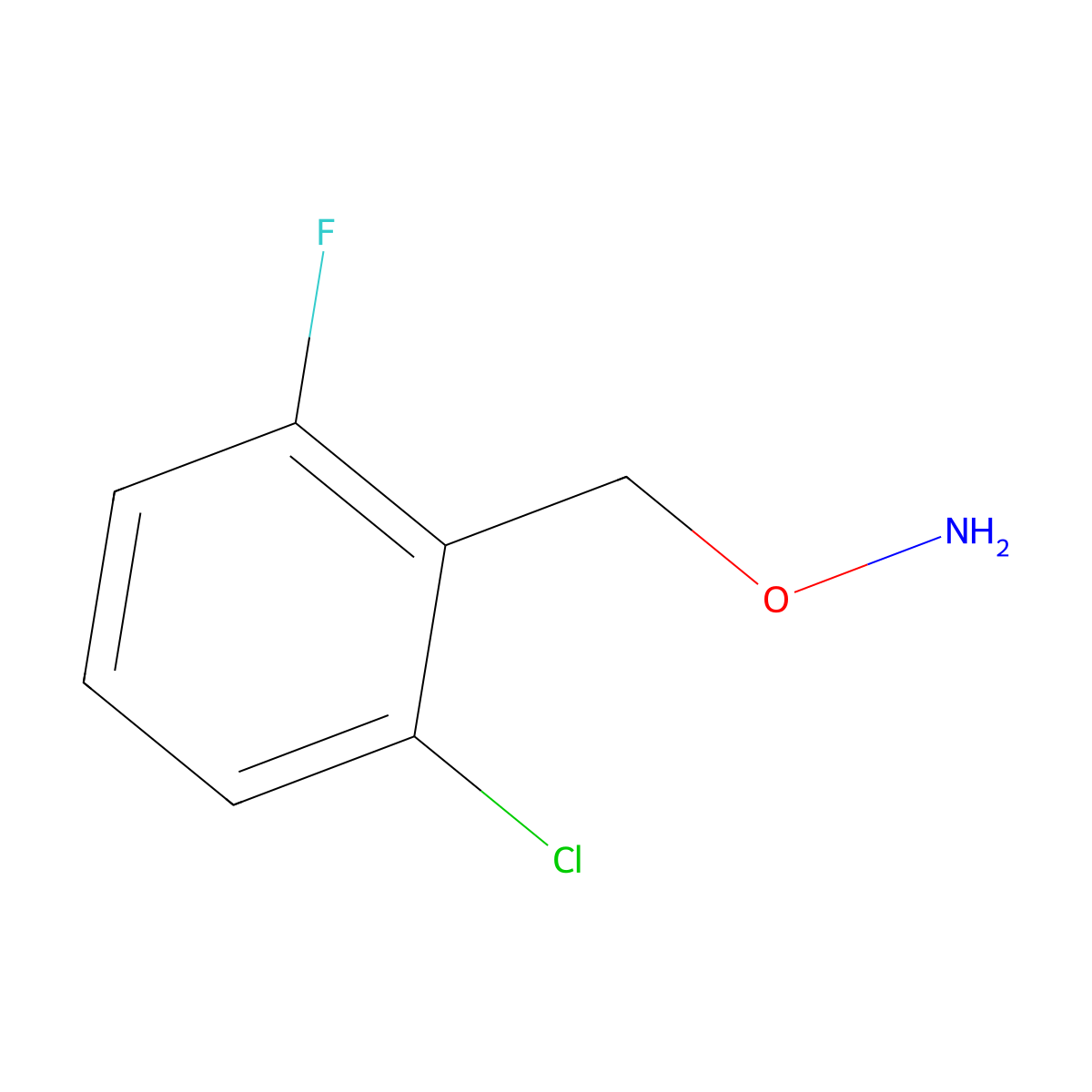 O-(2-chloro-6-fluorobenzyl)hydroxylamine molecular structure, CAS 227759-36-6