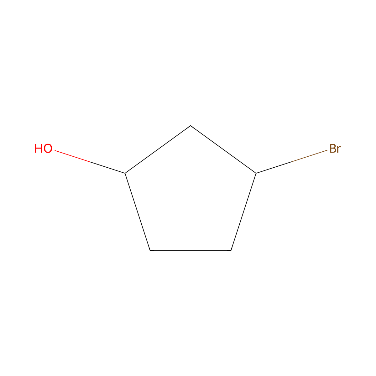 3-Bromocyclopentan-1-ol molecular structure, CAS 227763-92-0