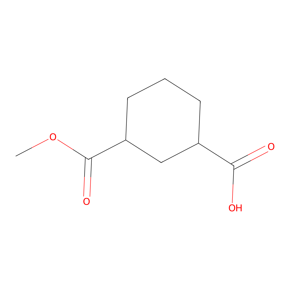 (1R,3S)-1,3-Cyclohexanedicarboxylic acid monomethyl ester molecular structure, CAS 227783-07-5