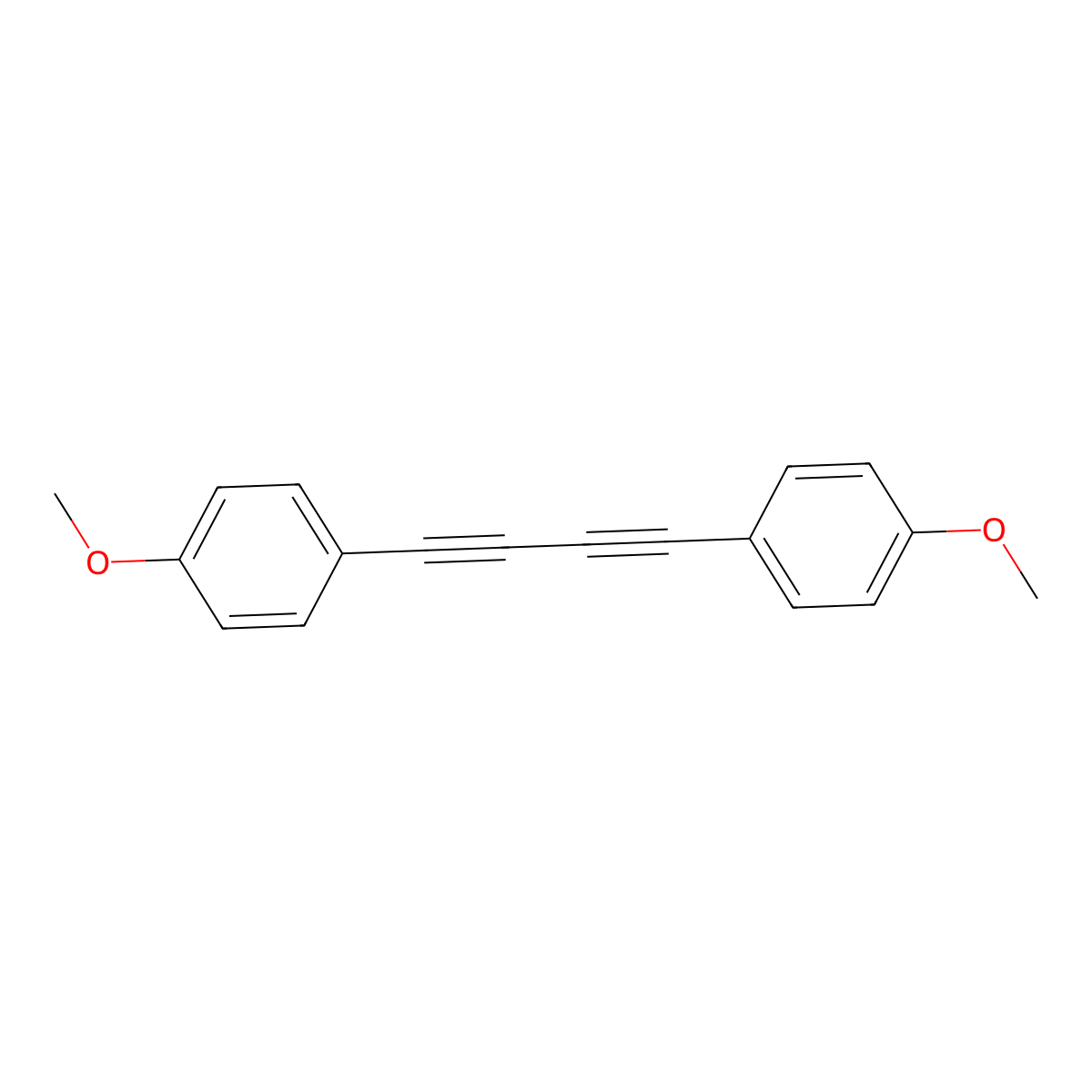 1,4-Bis(4-methoxyphenyl)buta-1,3-diyne molecular structure, CAS 22779-05-1