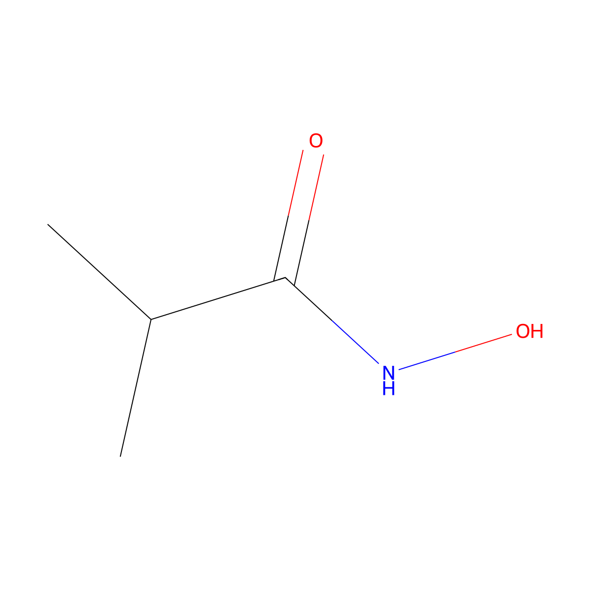 N-Hydroxy-2-methylpropanamide molecular structure, CAS 22779-89-1