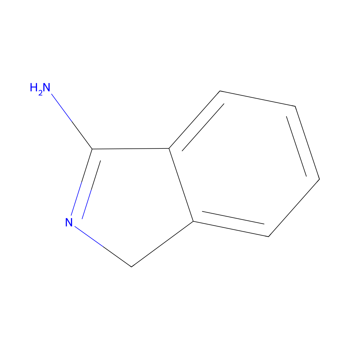 1H-isoindol-3-amine molecular structure, CAS 22780-52-5