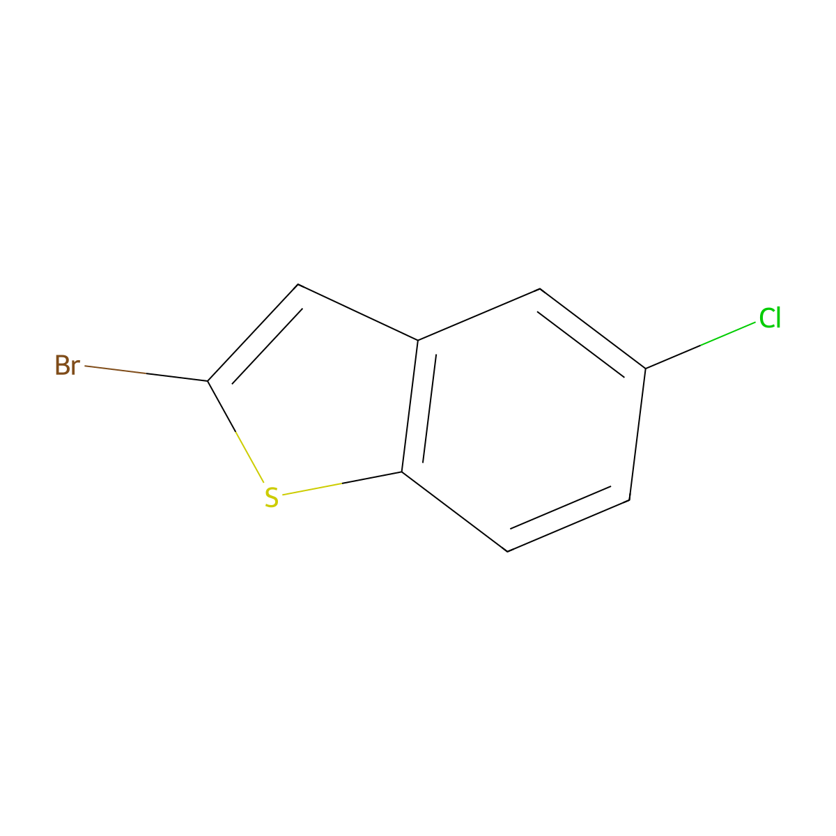 2-Bromo-5-chlorobenzo[b]thiophene molecular structure, CAS 227802-38-2