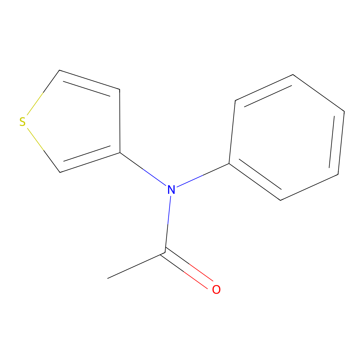 N-Phenyl-N-thiophen-3-yl-acetamide molecular structure, CAS 227805-39-2