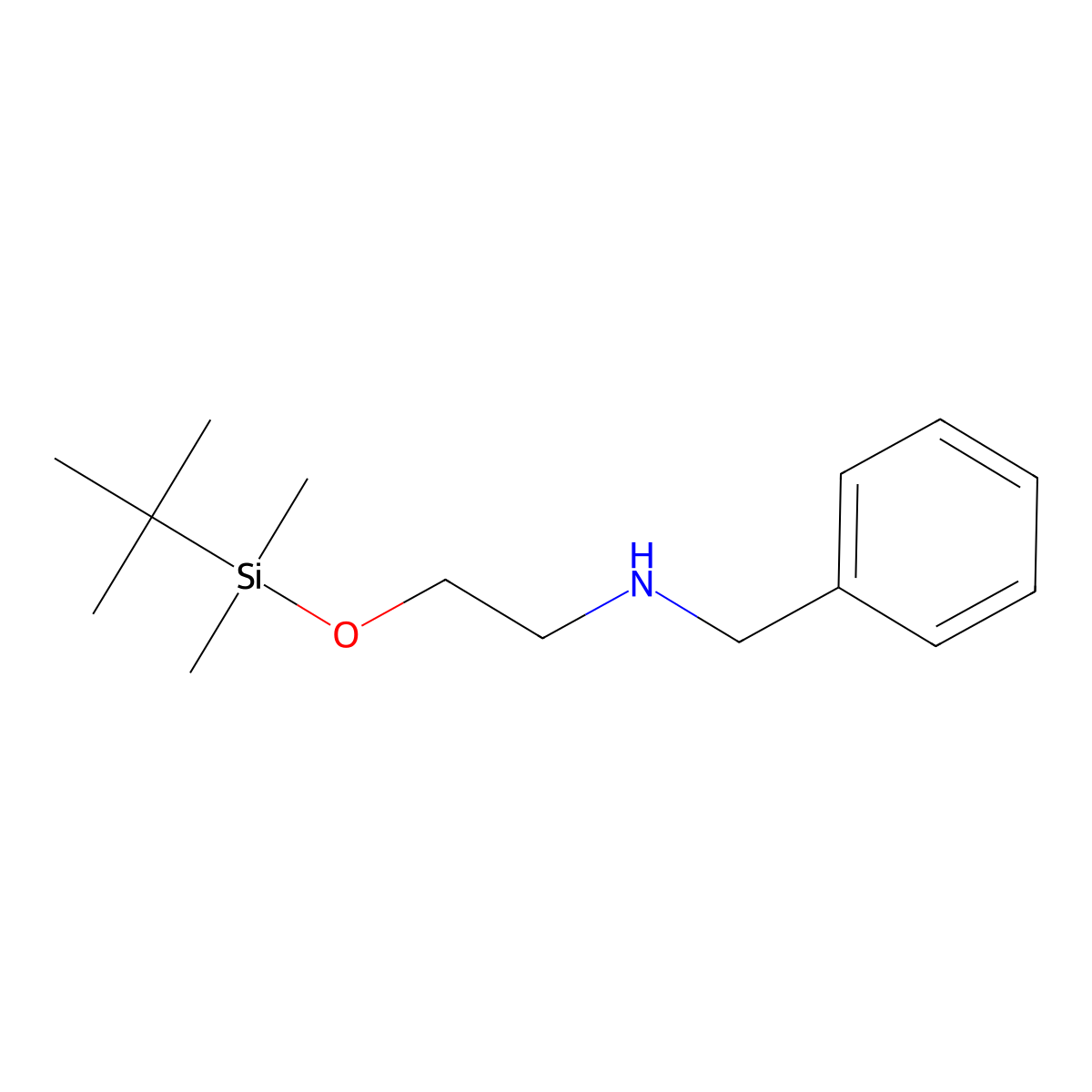 Benzyl({2-[(tert-butyldimethylsilyl)oxy]ethyl})amine molecular structure, CAS 227805-74-5