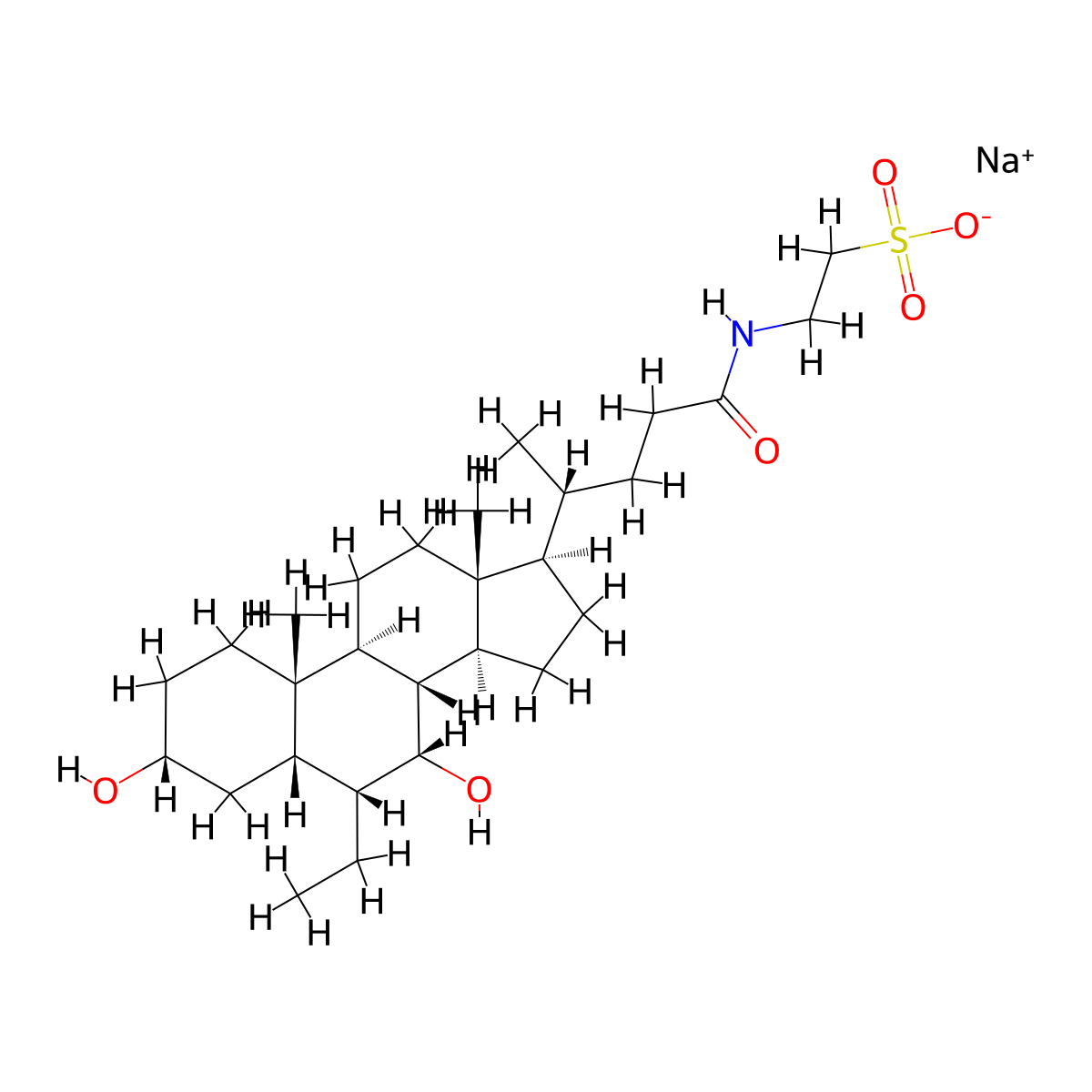 Tauro 6-Ethylchenodeoxycholic Acid Sodium SaltREPLACES E917458. molecular structure, CAS 2278141-79-8