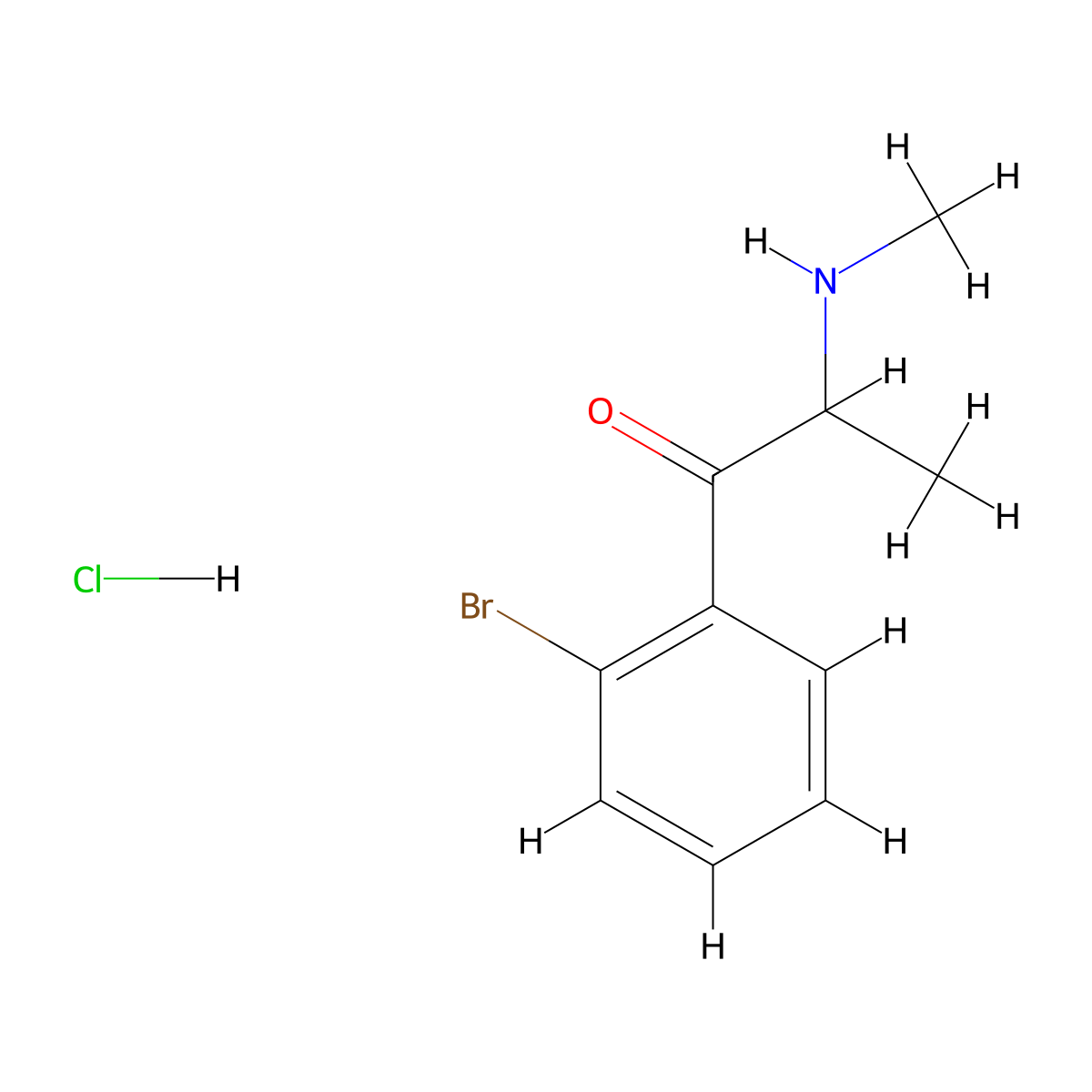 2-Bromomethcathinone Hydrochloride molecular structure, CAS 2278224-49-8