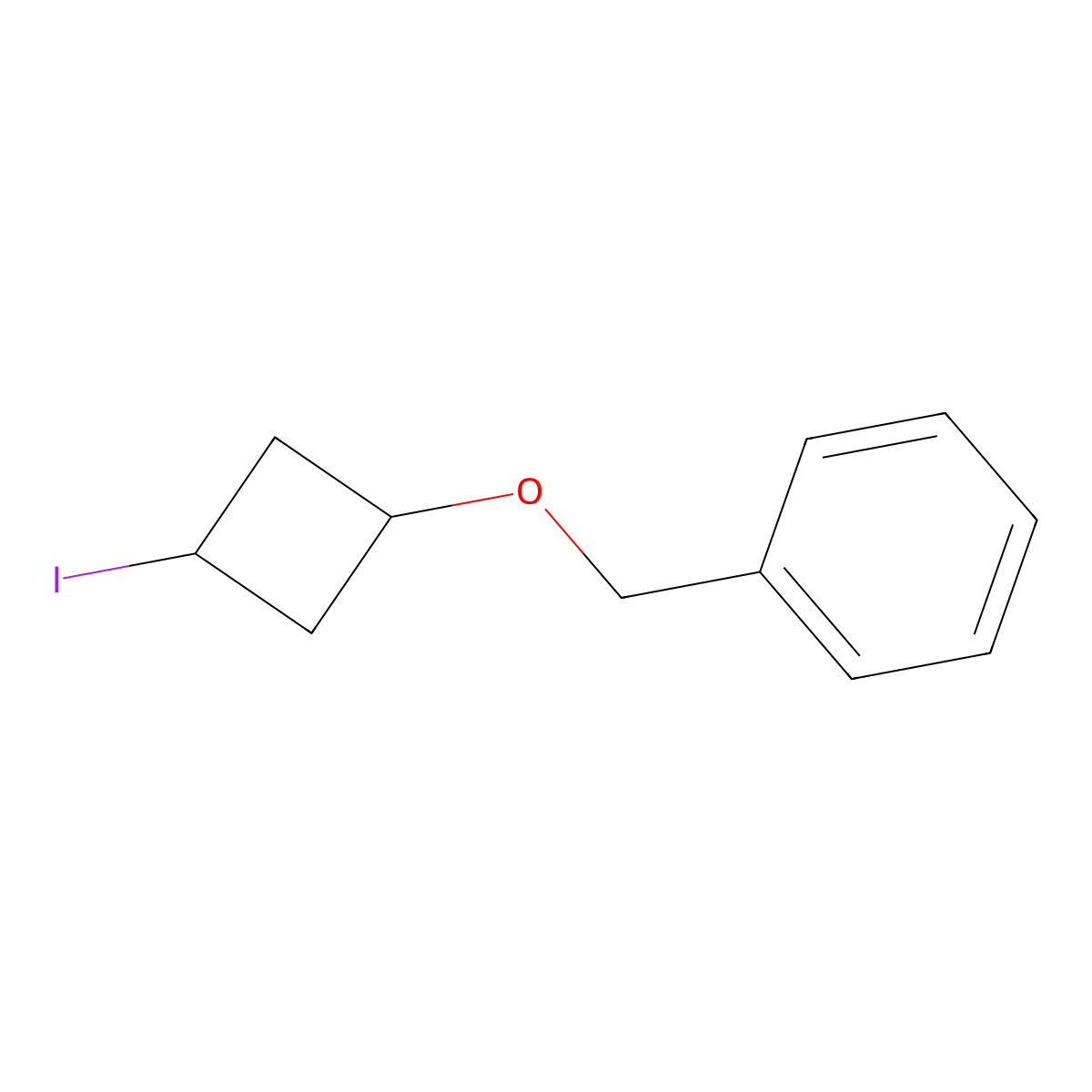 ((3-Iodocyclobutoxy)methyl)benzene molecular structure, CAS 2278283-37-5