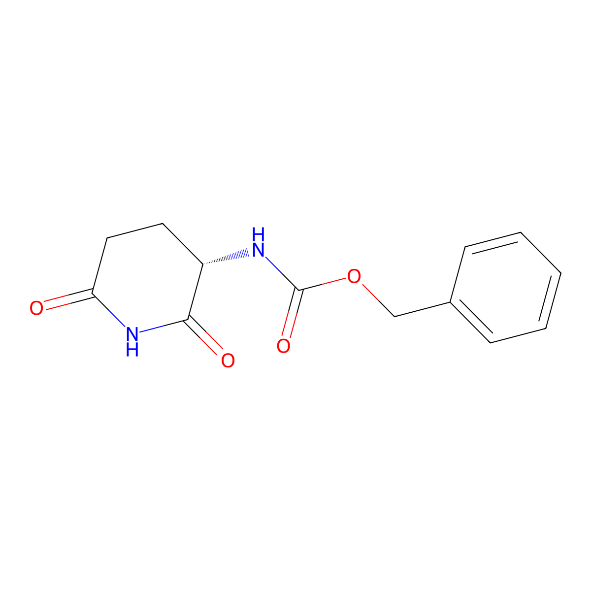 (S)-Benzyl (2,6-dioxopiperidin-3-yl)carbamate molecular structure, CAS 22785-43-9