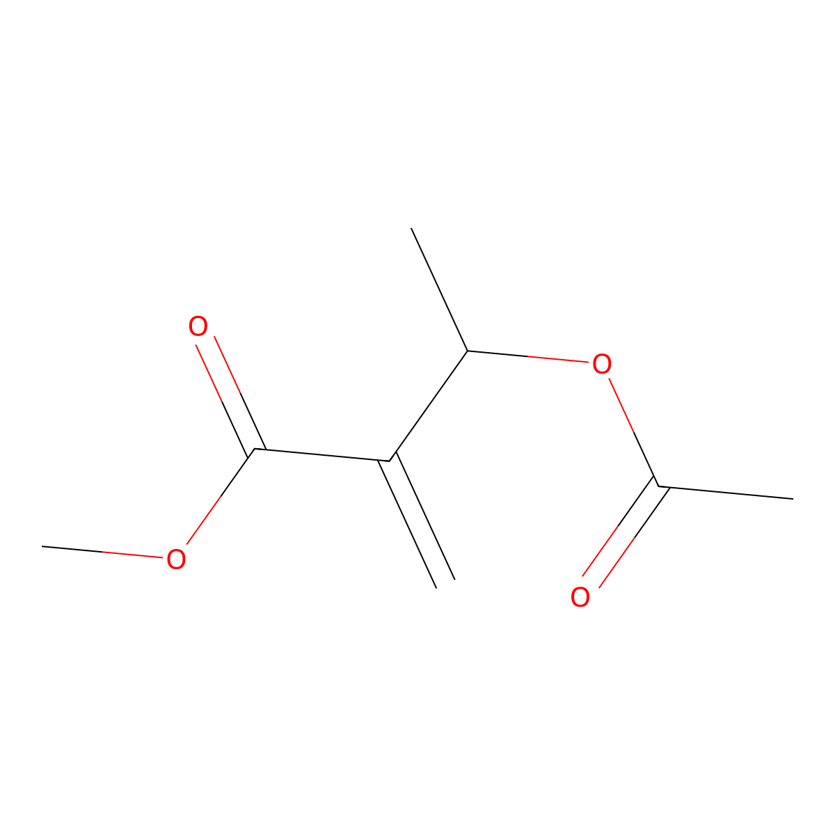 Methyl 3-acetoxy-2-methylenebutyrate molecular structure, CAS 22787-68-4