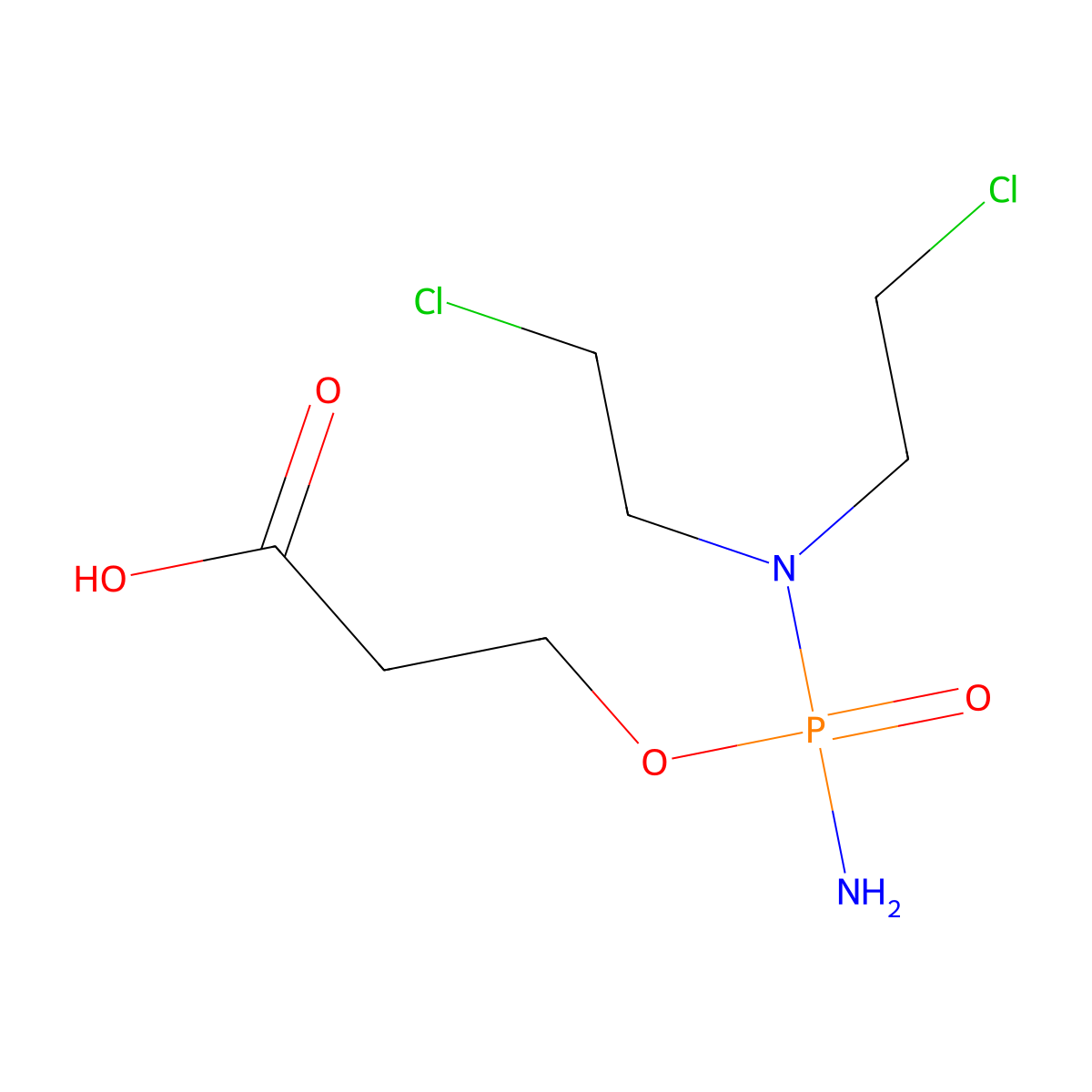 Carboxyphosphamide molecular structure, CAS 22788-18-7