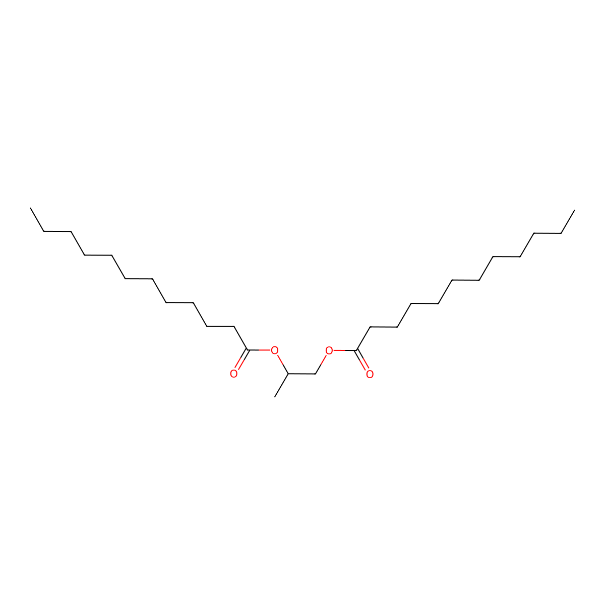 Propylene Glycol Dilaurate molecular structure, CAS 22788-19-8