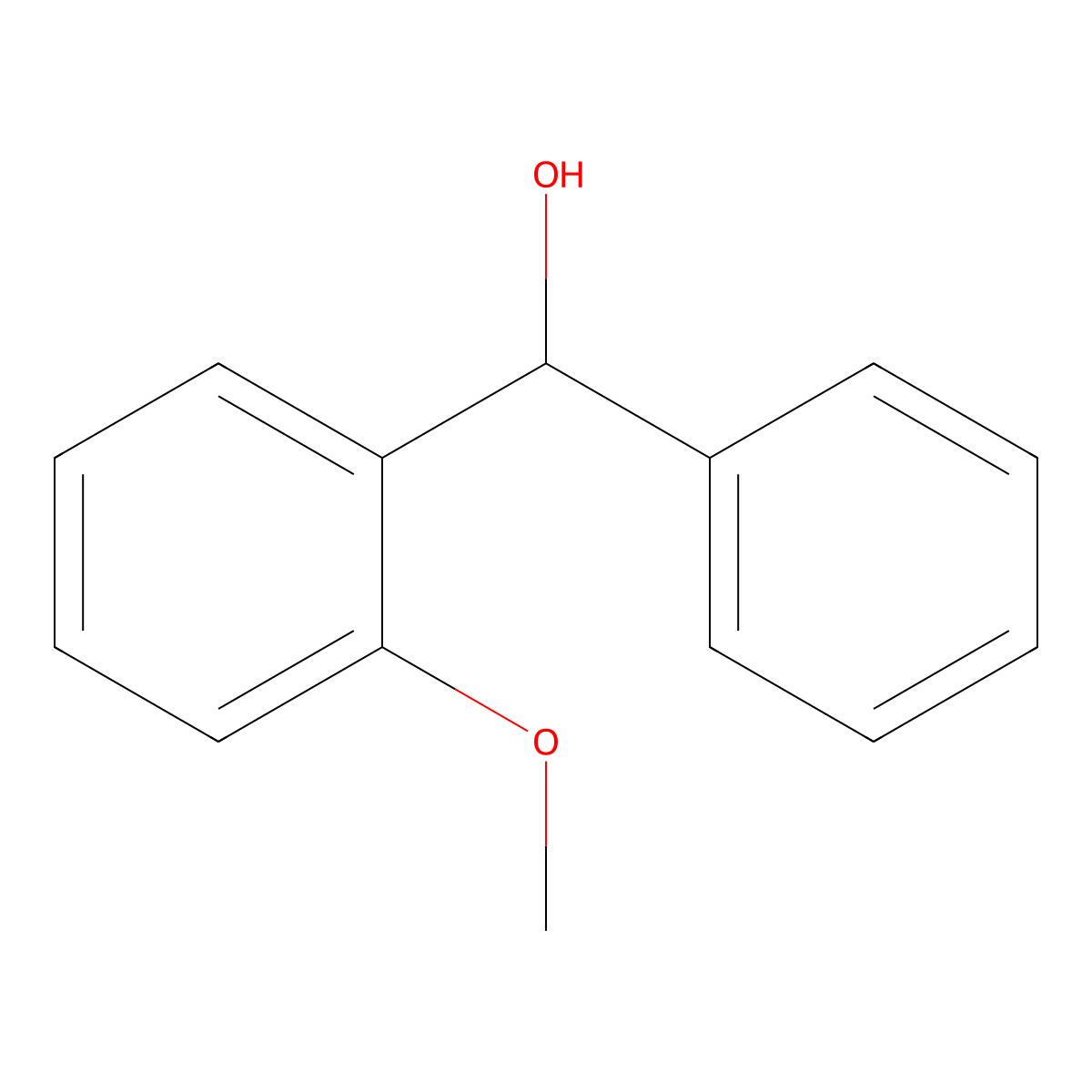 2-Methoxybenzhydryl alcohol molecular structure, CAS 22788-49-4