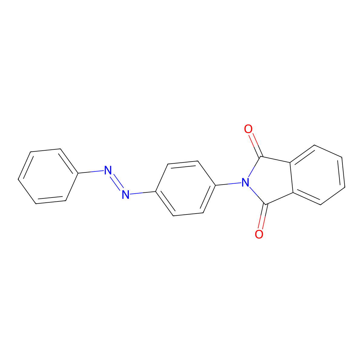 1H-Isoindole-1,3(2H)-dione, 2-[4-(2-phenyldiazenyl)phenyl]- molecular structure, CAS 22789-93-1