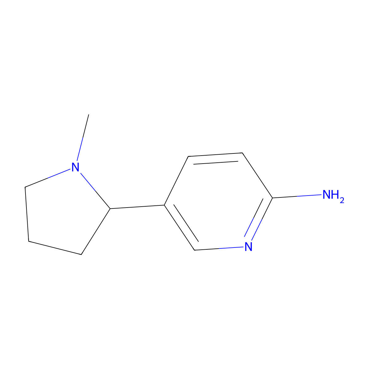 5-(1-Methylpyrrolidin-2-yl)pyridin-2-amine molecular structure, CAS 22790-82-5