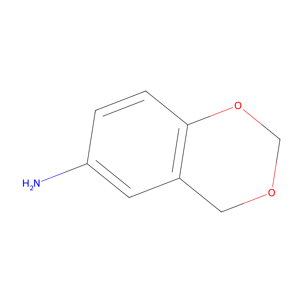 1,3-Benzodioxan, 6-amino- molecular structure, CAS 22791-64-6