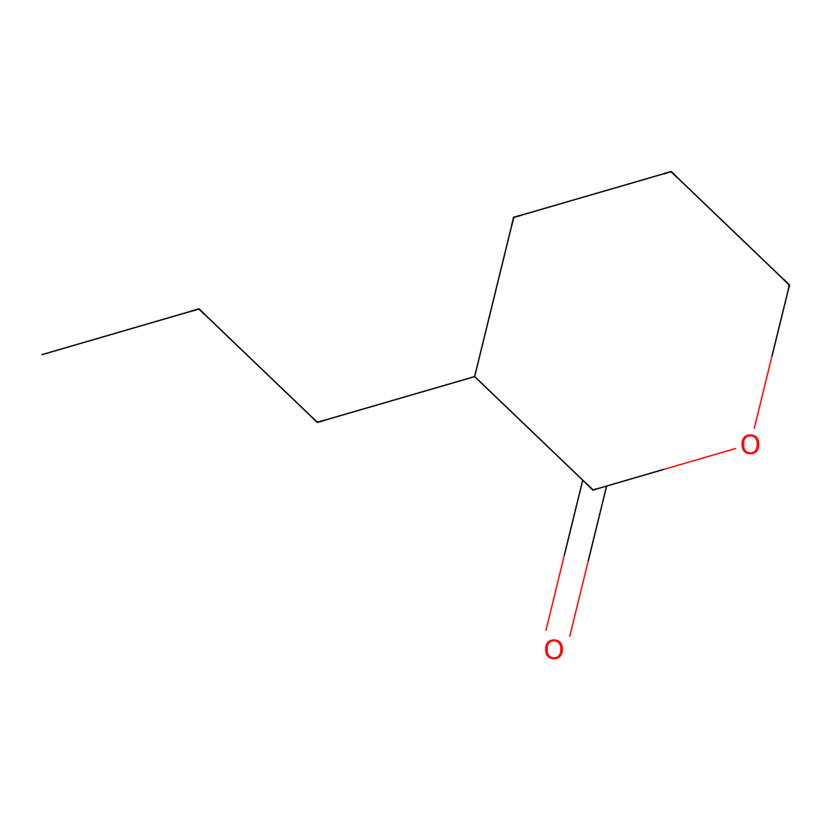 3-Propyloxan-2-one molecular structure, CAS 22791-77-1