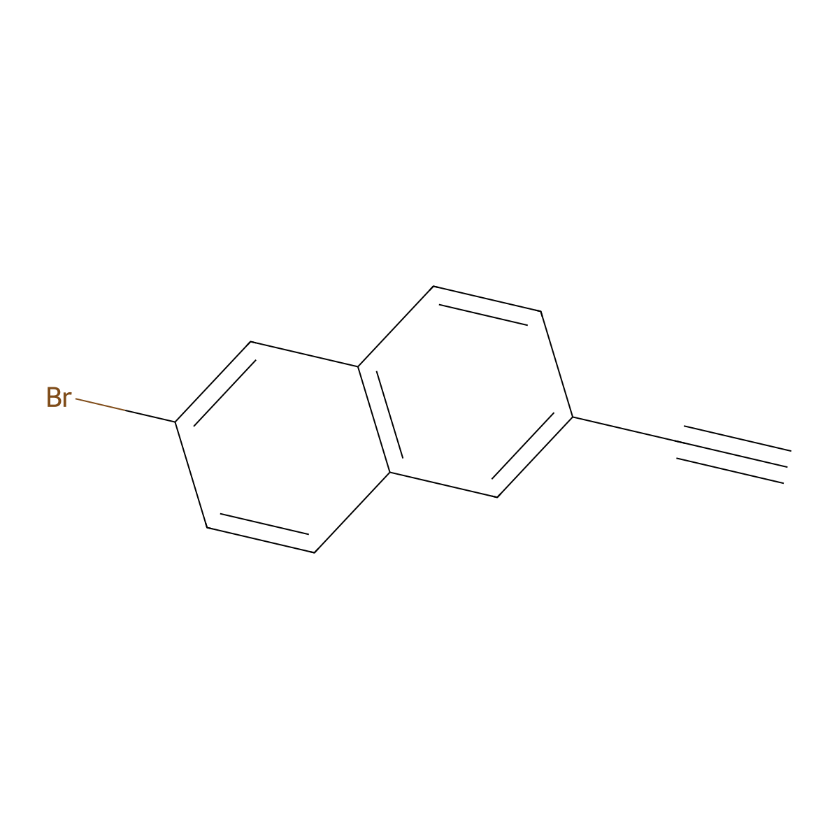 2-Bromo-6-ethynylnaphthalene molecular structure, CAS 2279122-07-3