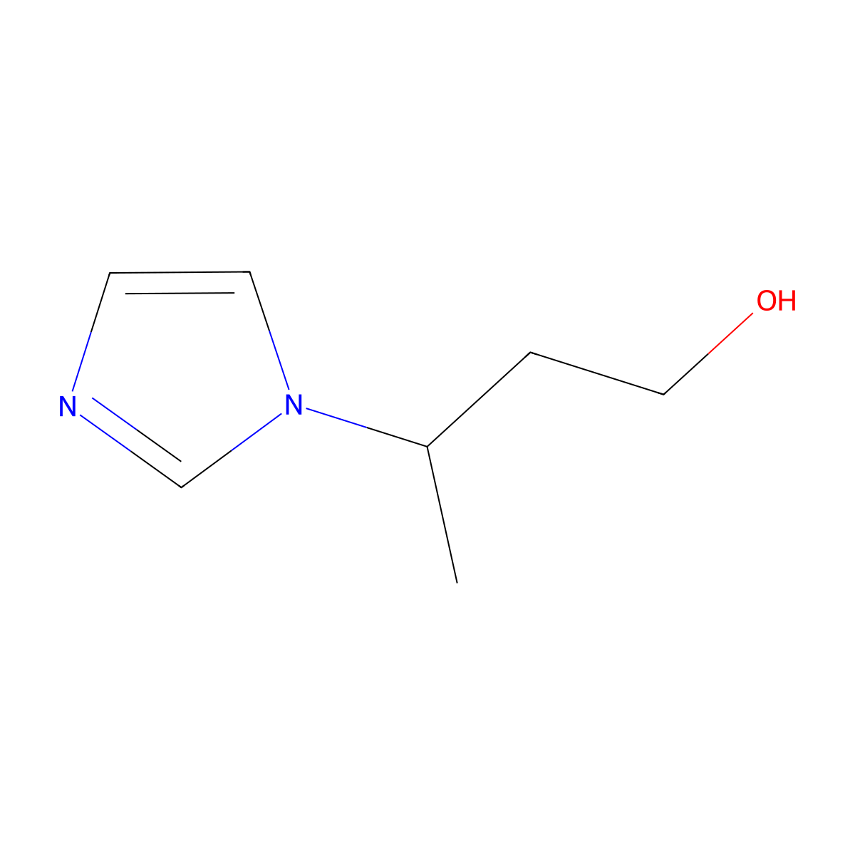 3-(1H-Imidazol-1-yl)butan-1-ol molecular structure, CAS 2279122-52-8