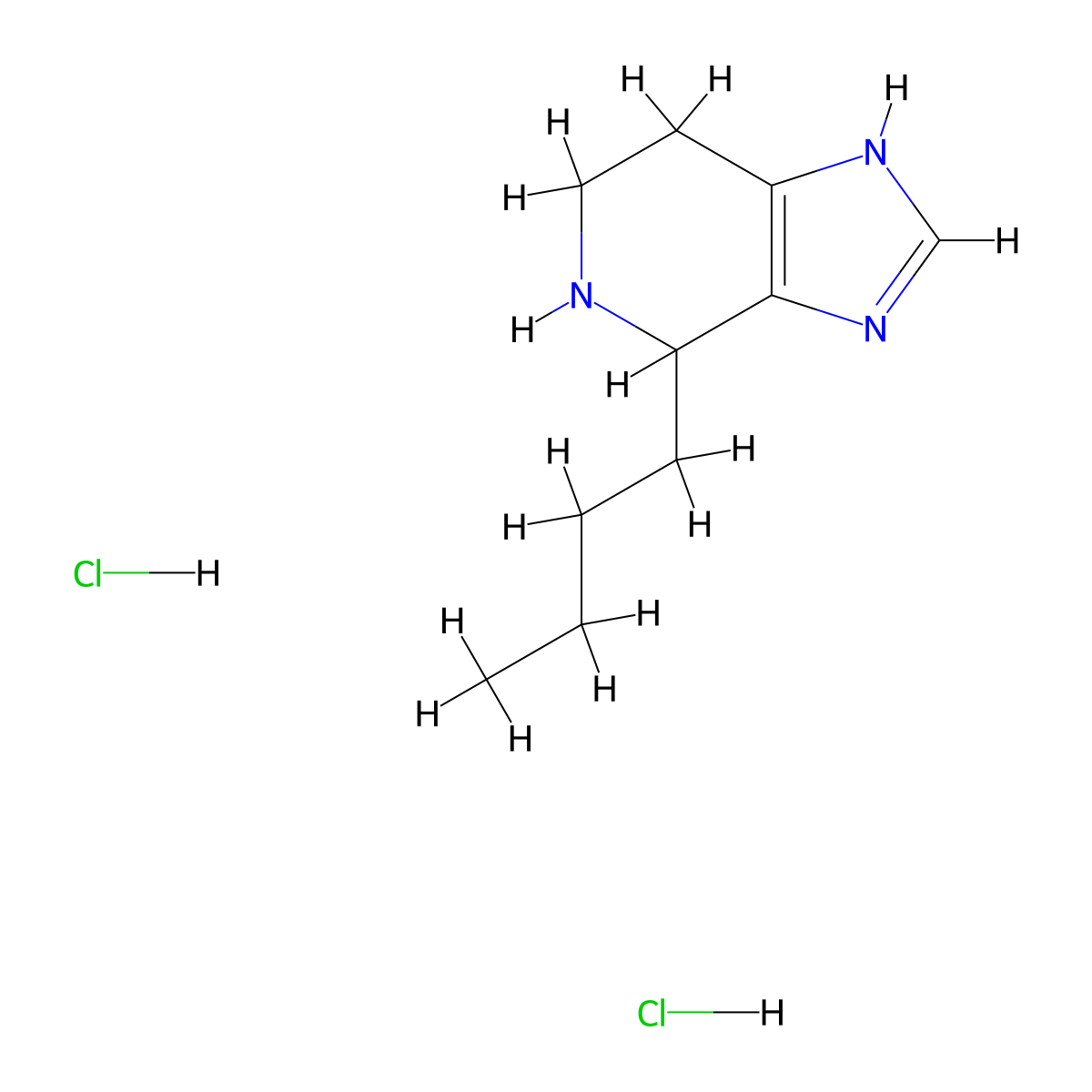 4-Butyl-4,5,6,7-tetrahydro-3H-imidazo[4,5-c]pyridine dihydrochloride molecular structure, CAS 2279122-76-6