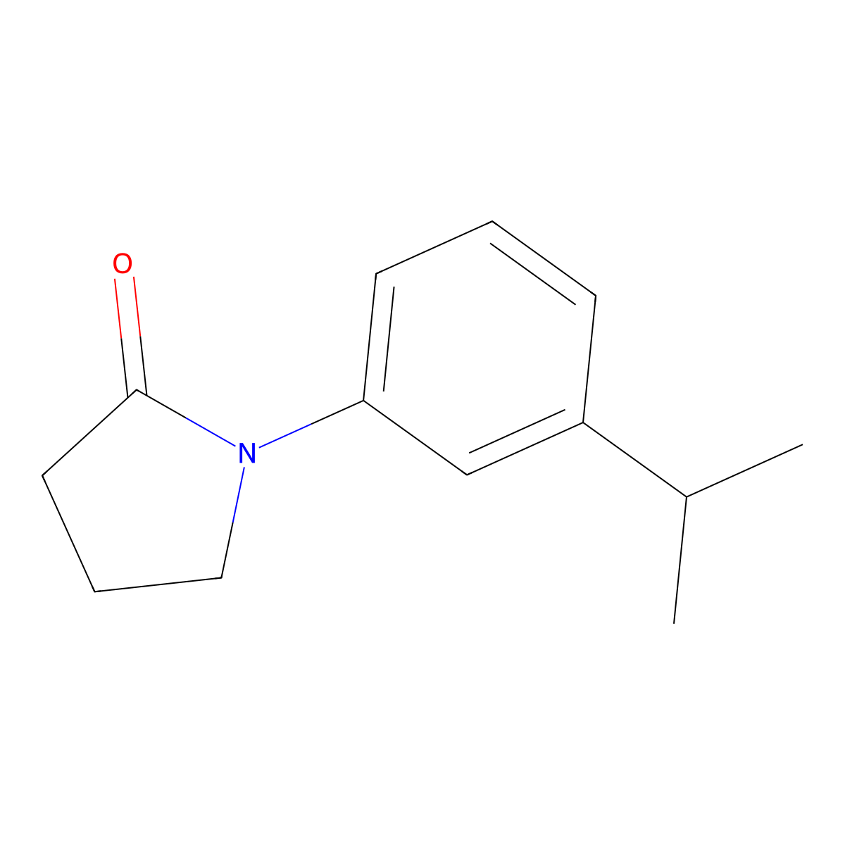 1-(3-Isopropylphenyl)pyrrolidin-2-one molecular structure, CAS 2279122-98-2