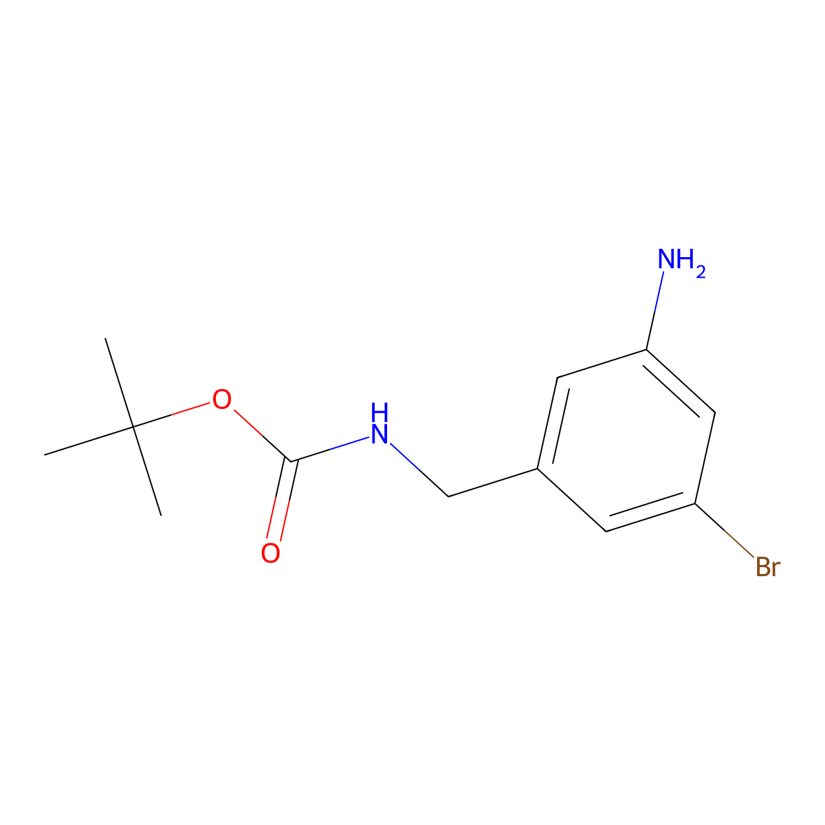 (3-Amino-5-bromobenzyl)-carbamic acid tert-butyl ester molecular structure, CAS 2279123-08-7