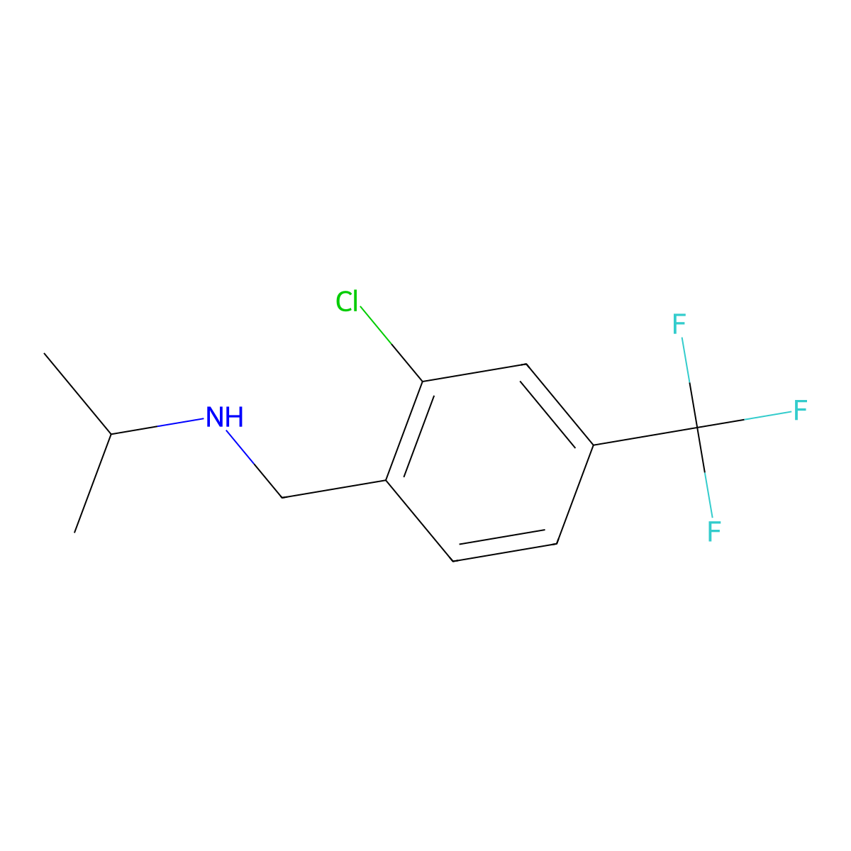 (2-Chloro-4-trifluoromethyl-benzyl)-isopropyl-amine molecular structure, CAS 2279123-20-3