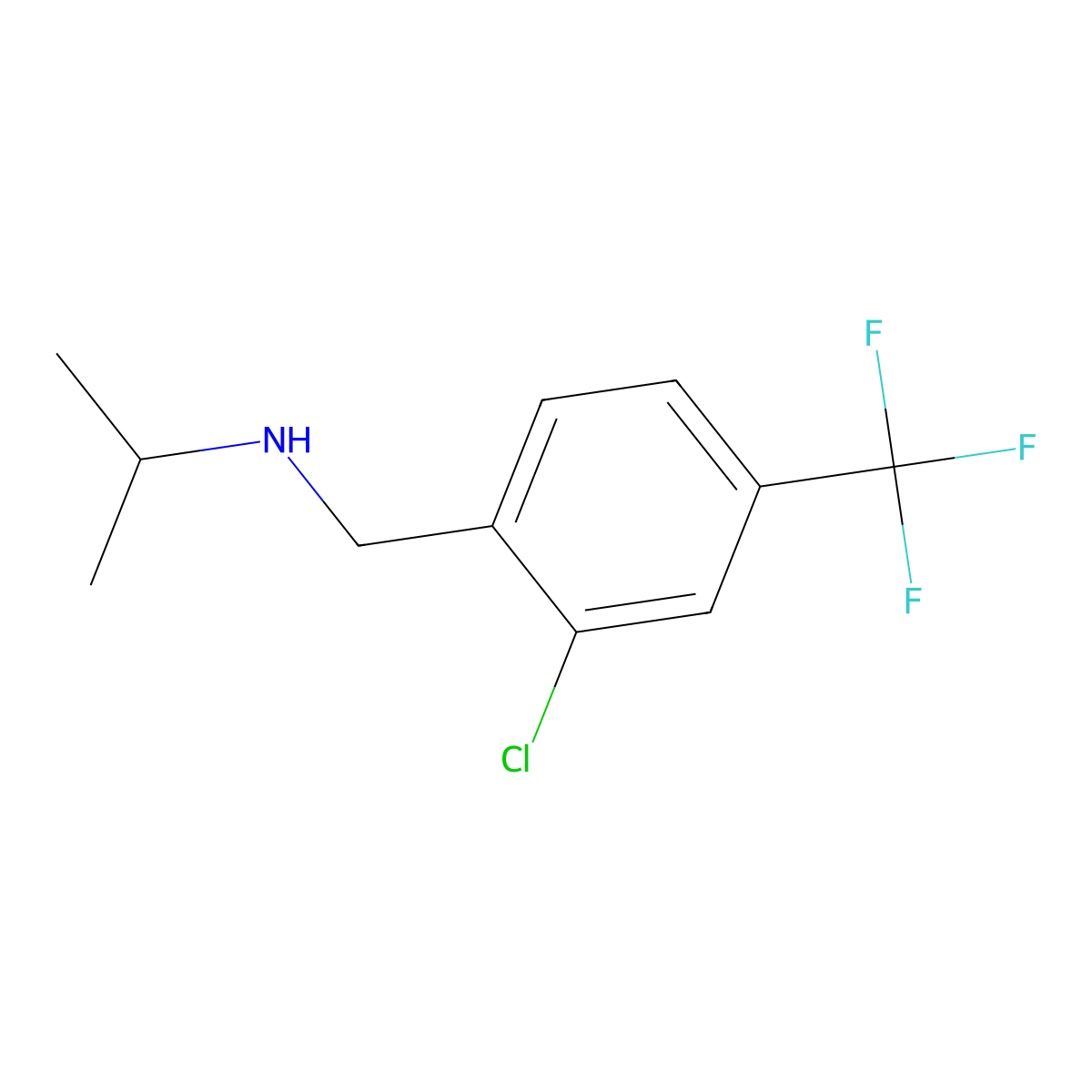(2-Chloro-4-trifluoromethyl-benzyl)-isopropyl-amine molecular structure, CAS 2279123-20-3