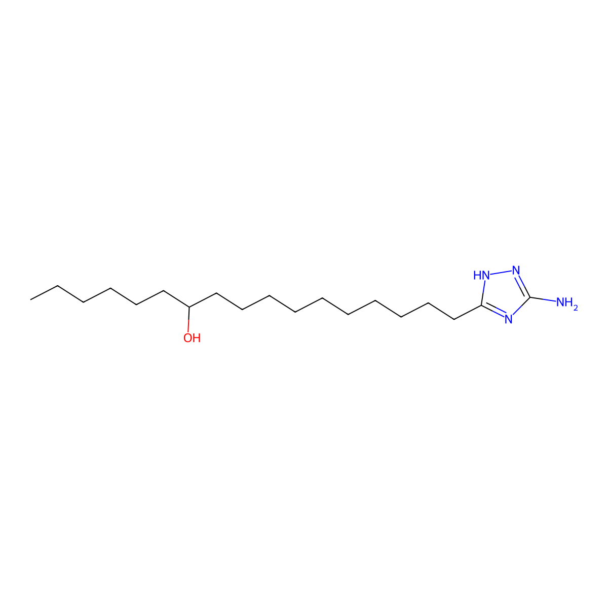 17-(5-Amino-1H-1,2,4-triazol-3-yl)heptadecan-7-ol molecular structure, CAS 2279123-46-3