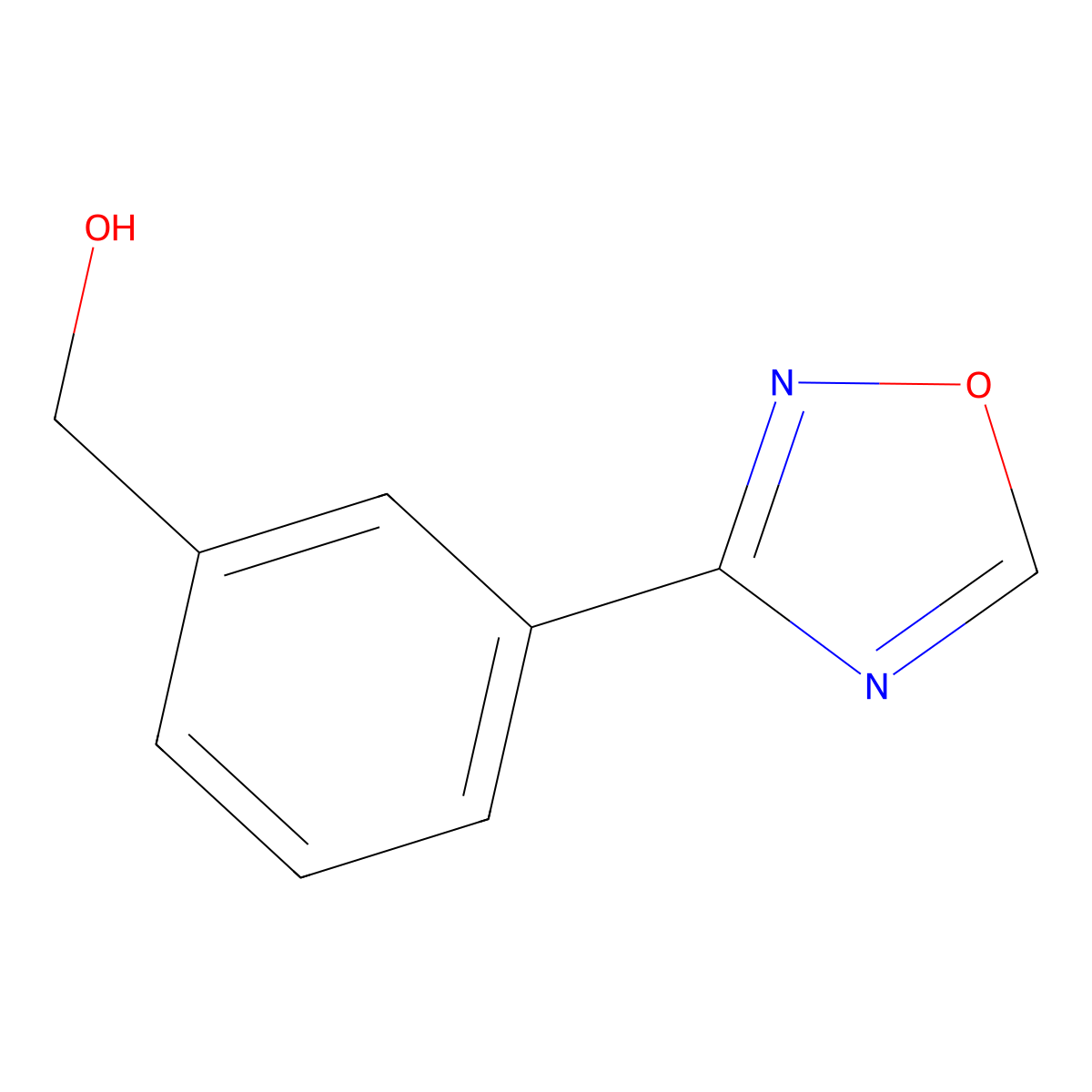 [3-(1,2,4-Oxadiazol-3-yl)phenyl]methanol molecular structure, CAS 2279124-25-1