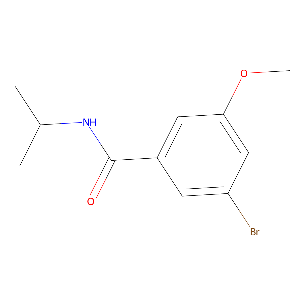 3-Bromo-N-isopropyl-5-methoxy-benzamide molecular structure, CAS 2279124-33-1